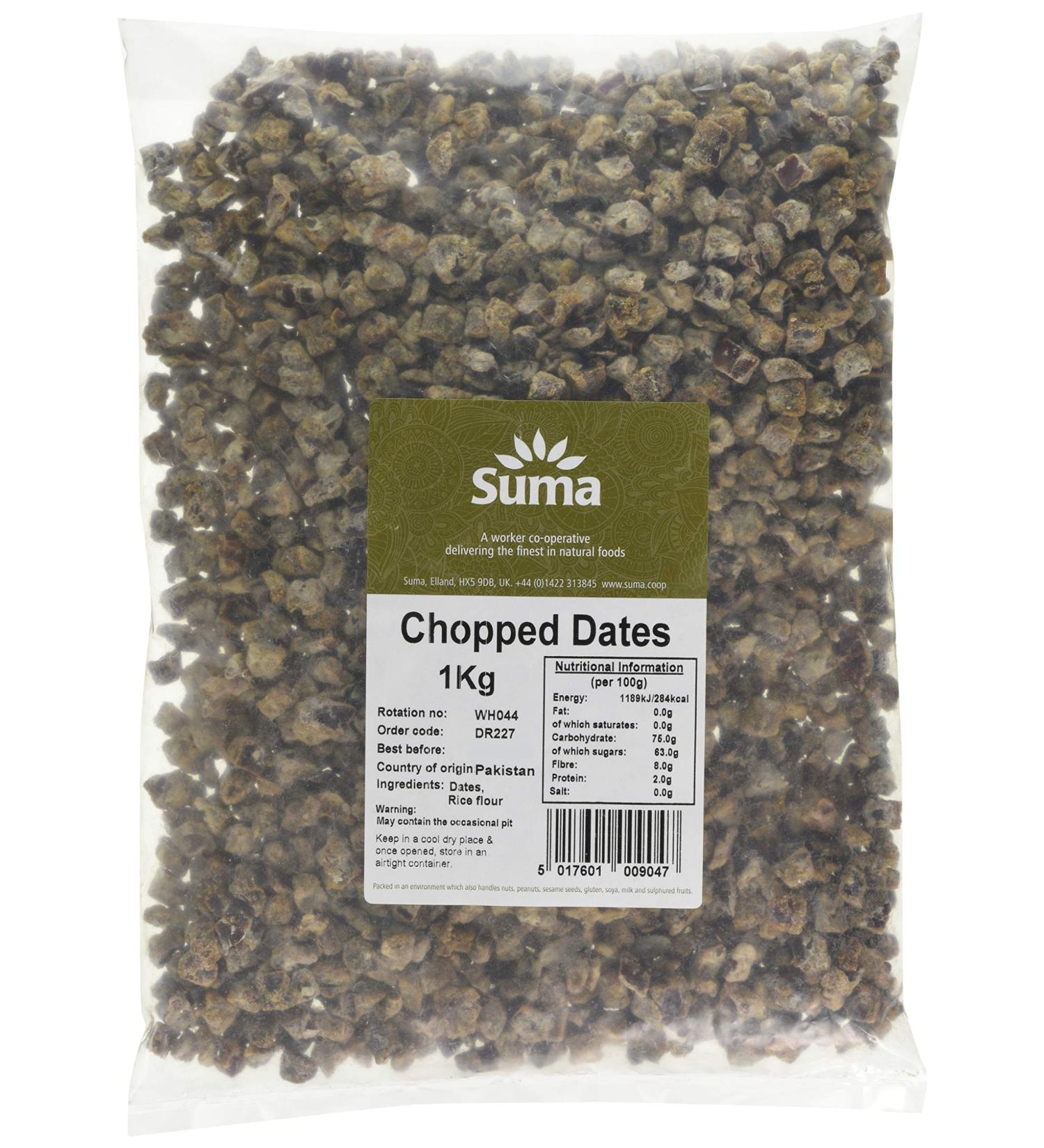 Suma Bagged Down Chopped Dates 1 kg - Buy Online on SooperMarket.com
