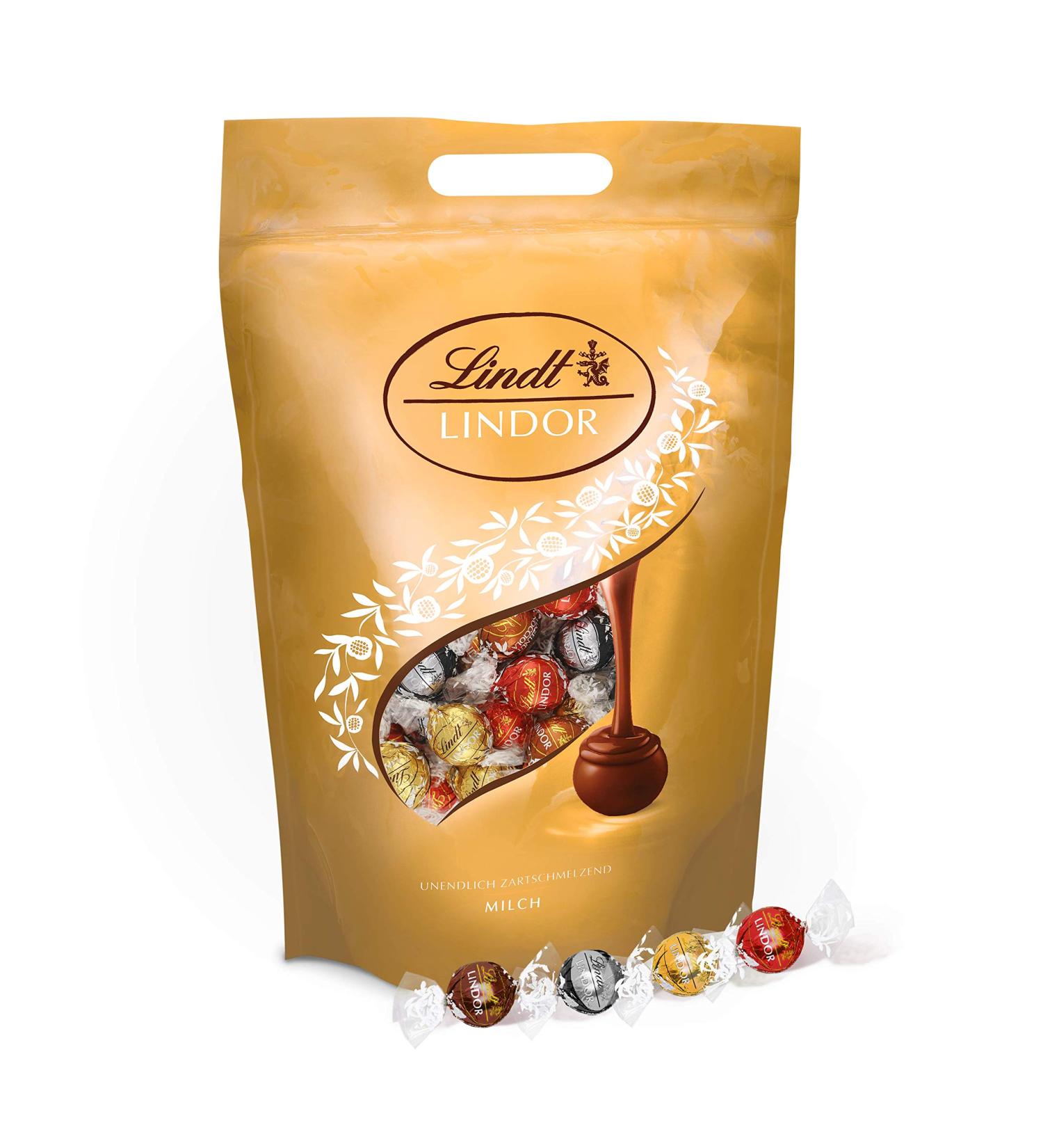 Lindt Chocolate Lindor Balls Mix 2kg Bag - 160 Assorted Milk White Dark & Hazelnut Pralines | Perfect Chocolate Gift | International Shipping Available - Buy Online on SooperMarket.com