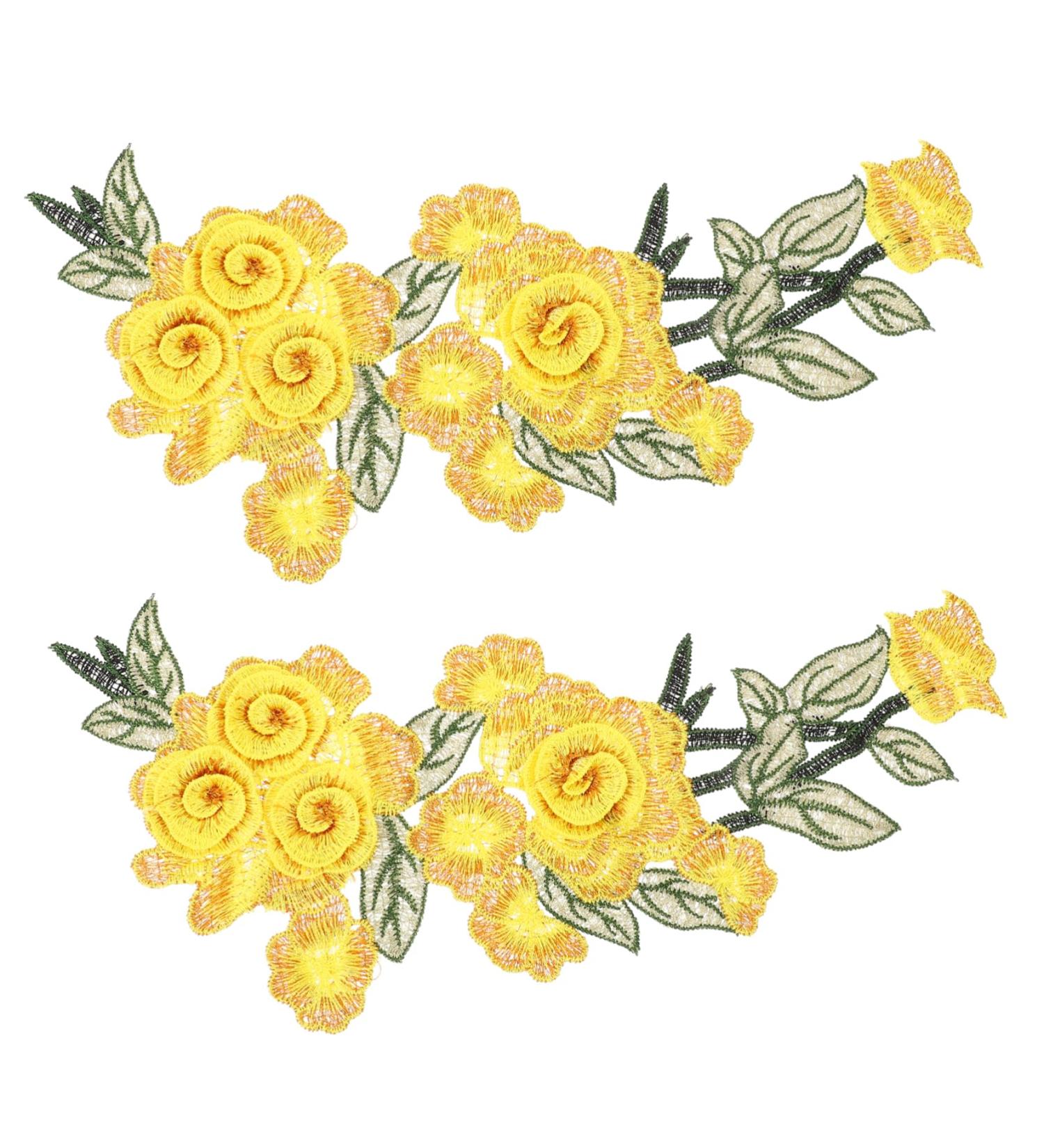 Operitacx 8 Pcs Embroidery Appliqu 3d Embroidered Applique Diy Craft Cloth Patches Crafts Wedding Dress - Buy Online on SooperMarket.com