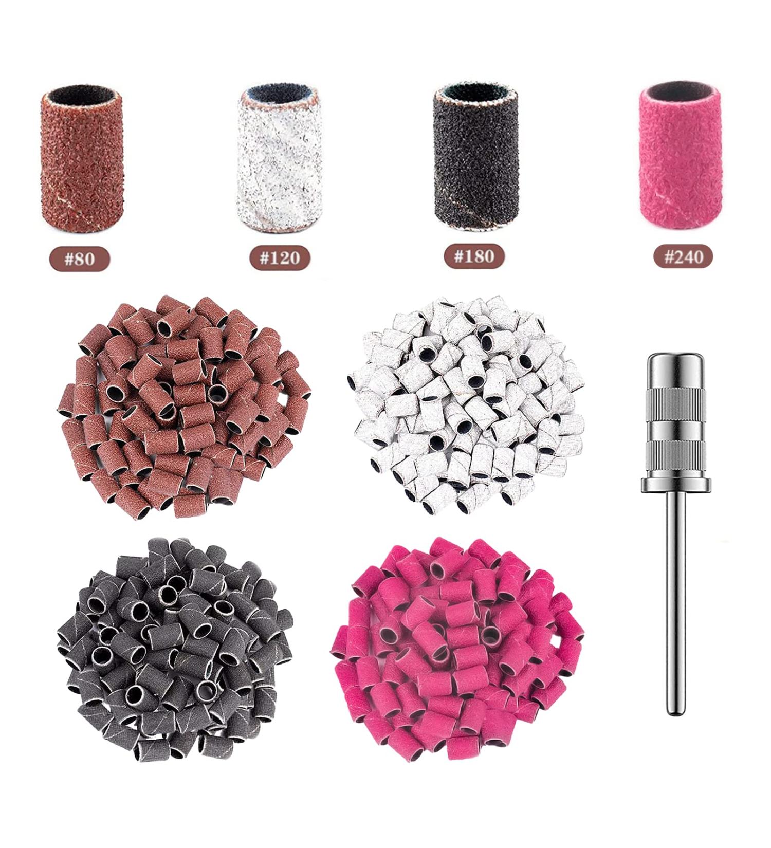 Luckaide Grinding Sleeve Nail Cutter 100 Pieces Grit 80/120/240 Grinding Caps for Manicure & Pedicure Best Quality Nail Miller Attachments for International Shipping - Buy Online on SooperMarket.com