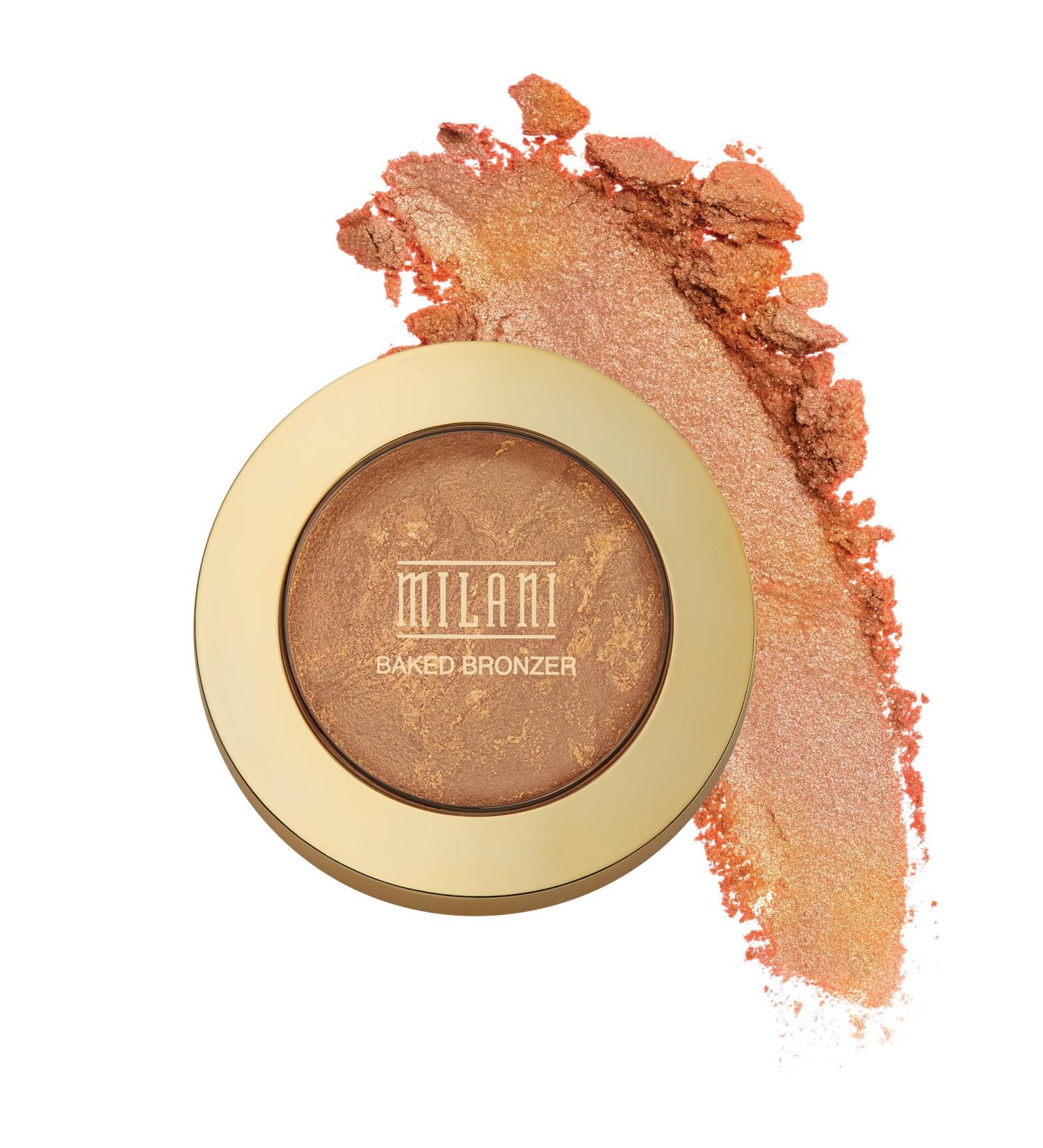 Milani Soleil Baked Bronzer - Cruelty-Free Shimmer Bronzing Powder | Contour, Highlight, and Bronze Makeup | 0.25 oz - Buy Online on SooperMarket.com