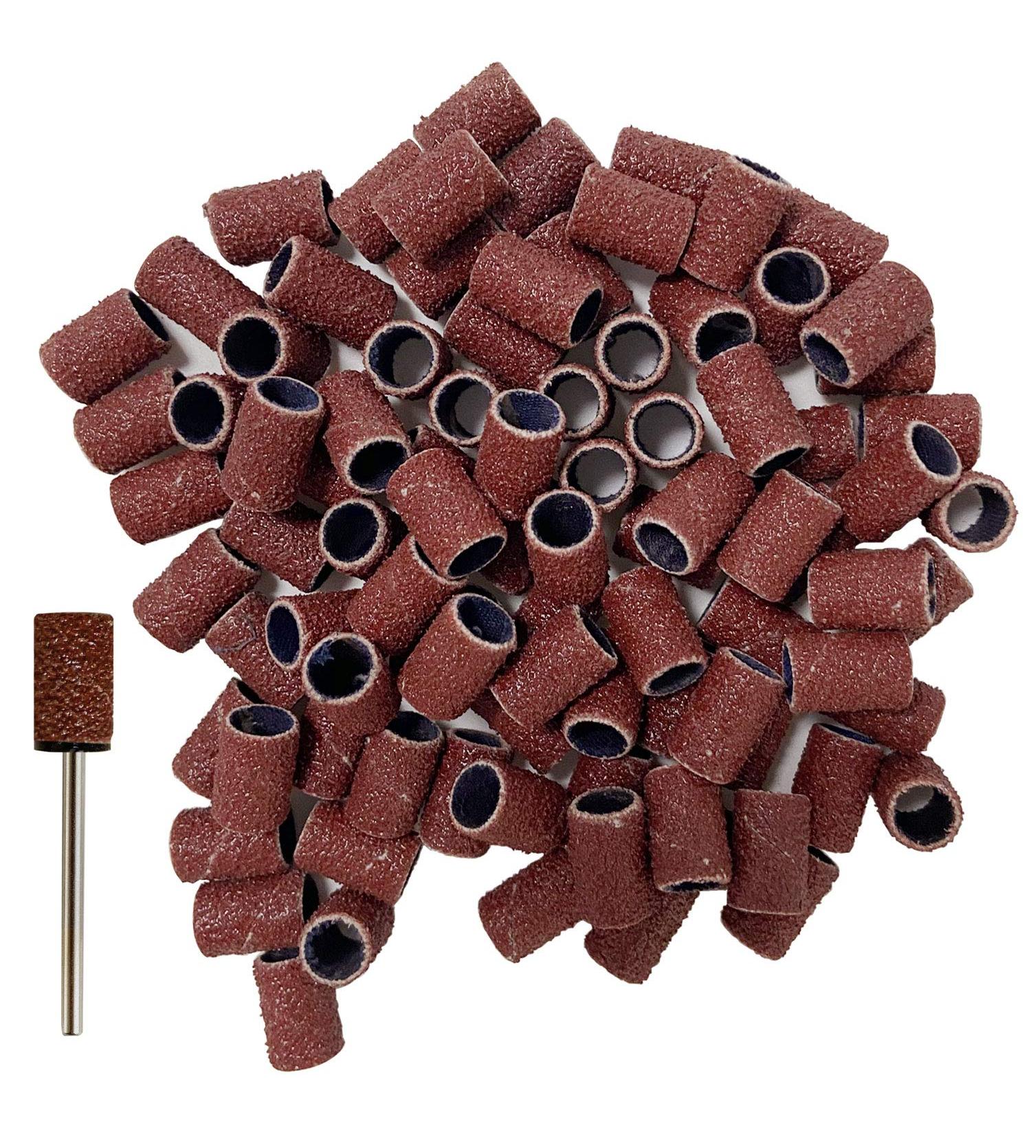 300pcs #80 Grit Sanding Bands for Acrylic Nails | Efile Nail Drill Bits Mandrel - Buy Online on SooperMarket.com