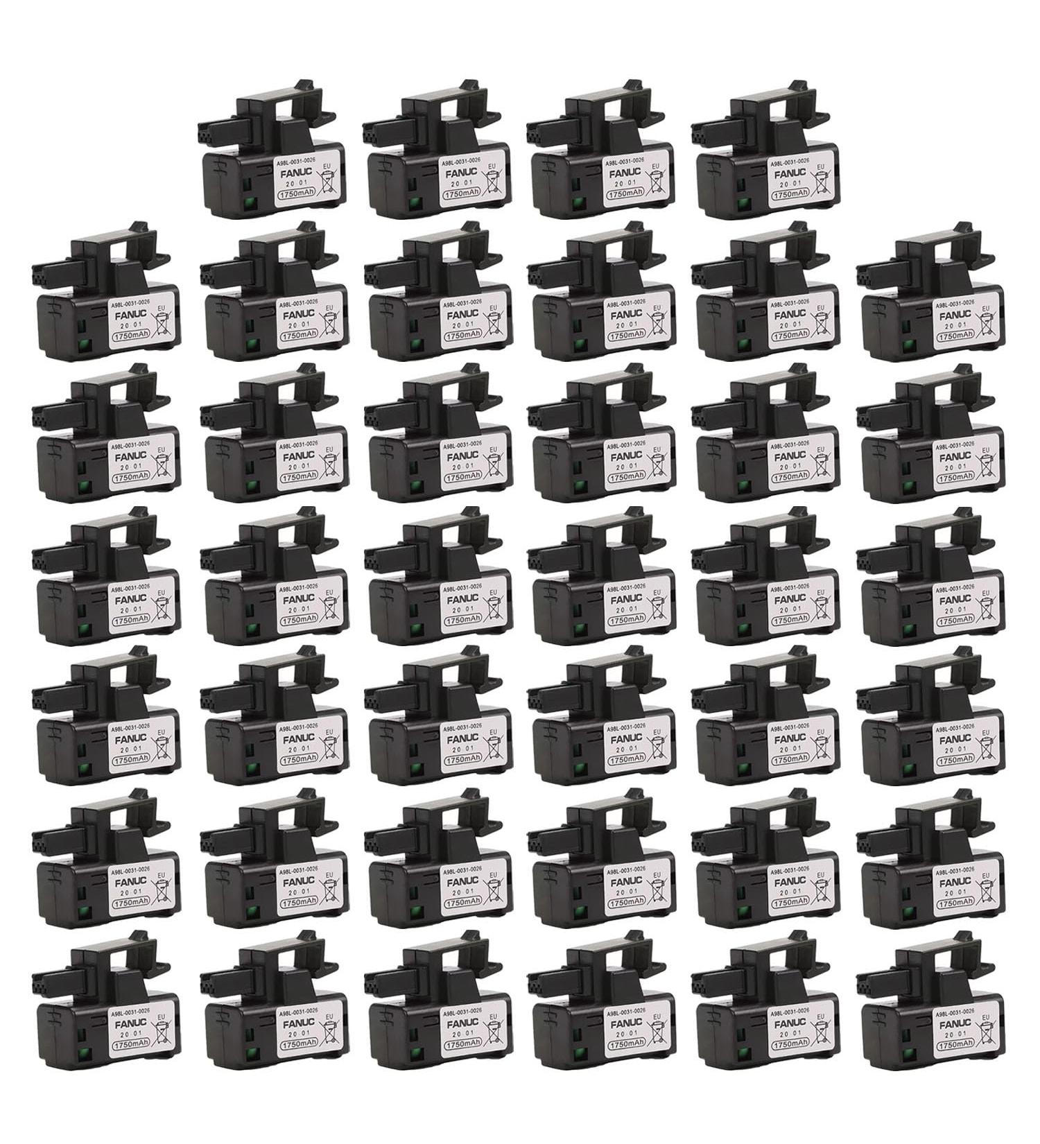 Buy 40 Pack 3V 1750mAh A98L-0031-0026 PLC Battery for FANUC A98L-0031-0026 A02B-0309-K102 | Non-Rechargeable International Shipping - Buy Online on SooperMarket.com