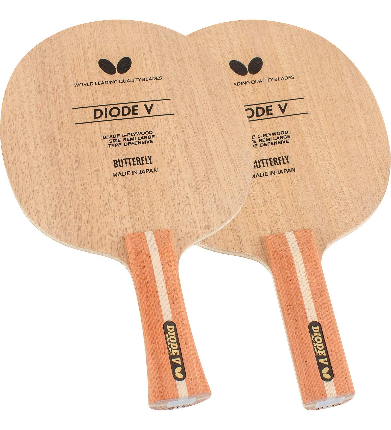 Diode V Butterfly Table Tennis Blade - Professional All-Wood Chopper/Defender Blade - Made in Japan (FL/ST Handle) - Buy Online on SooperMarket.com