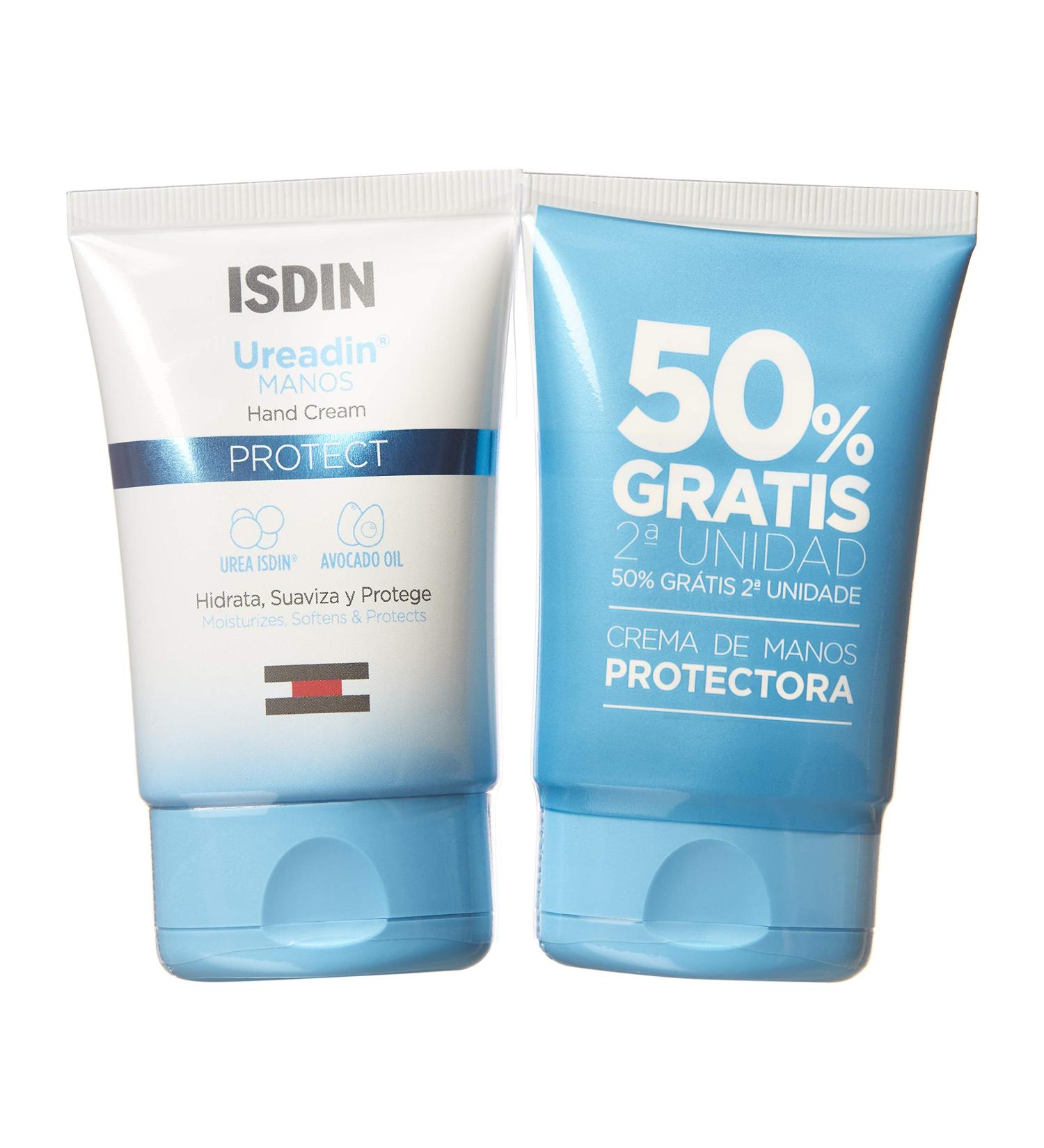 Ureadin Isdin Hand Cream - Pack of 2 (50ml + 50ml) | Hydrating Moisturizer for Soft Skin - Free International Shipping - Buy Online on SooperMarket.com