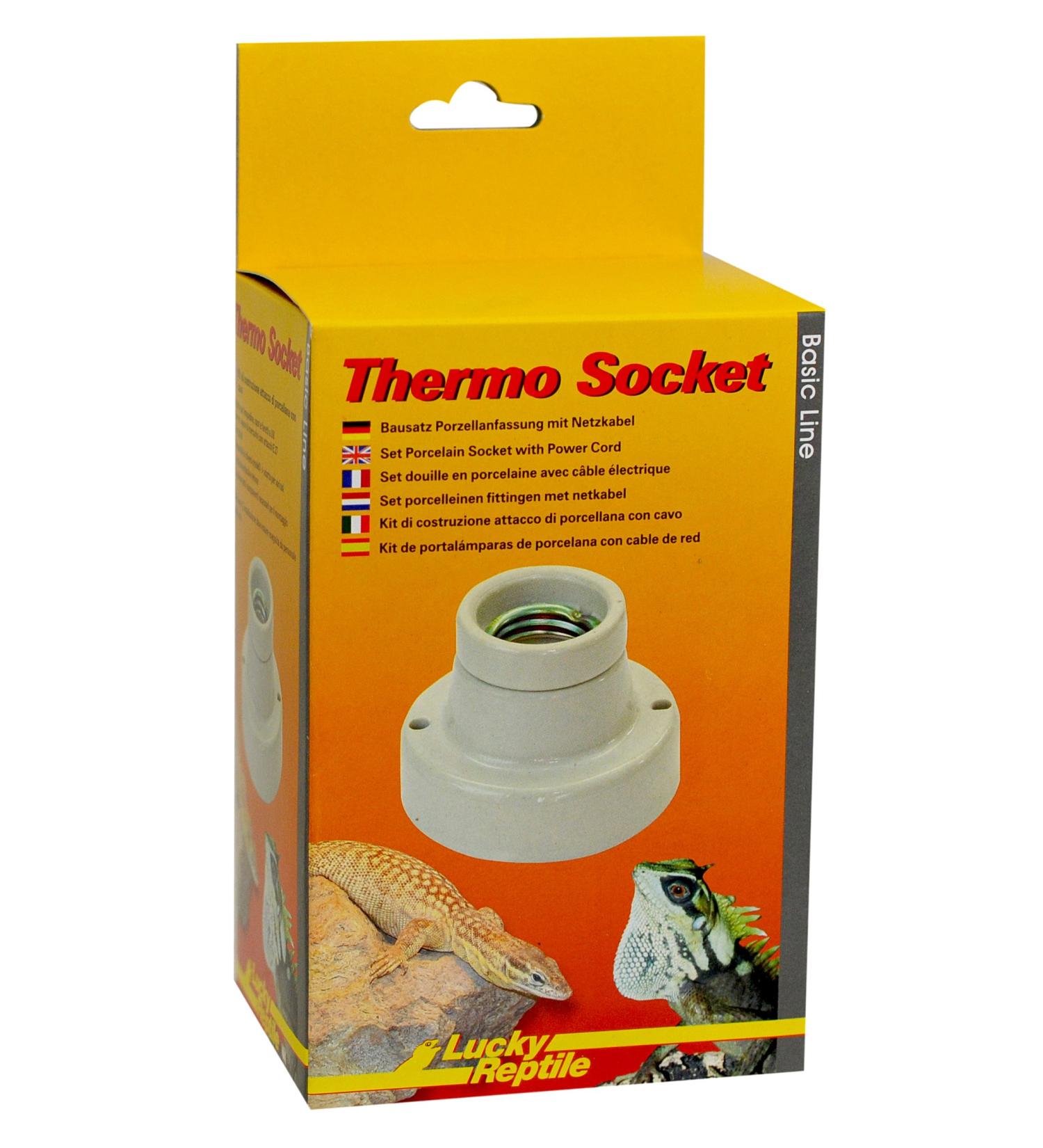 Buy Lucky Reptile Thermo Socket - Porcelain E27 Lamp with Power Cable - Compatible with 150W for Terrariums - Buy Online on SooperMarket.com