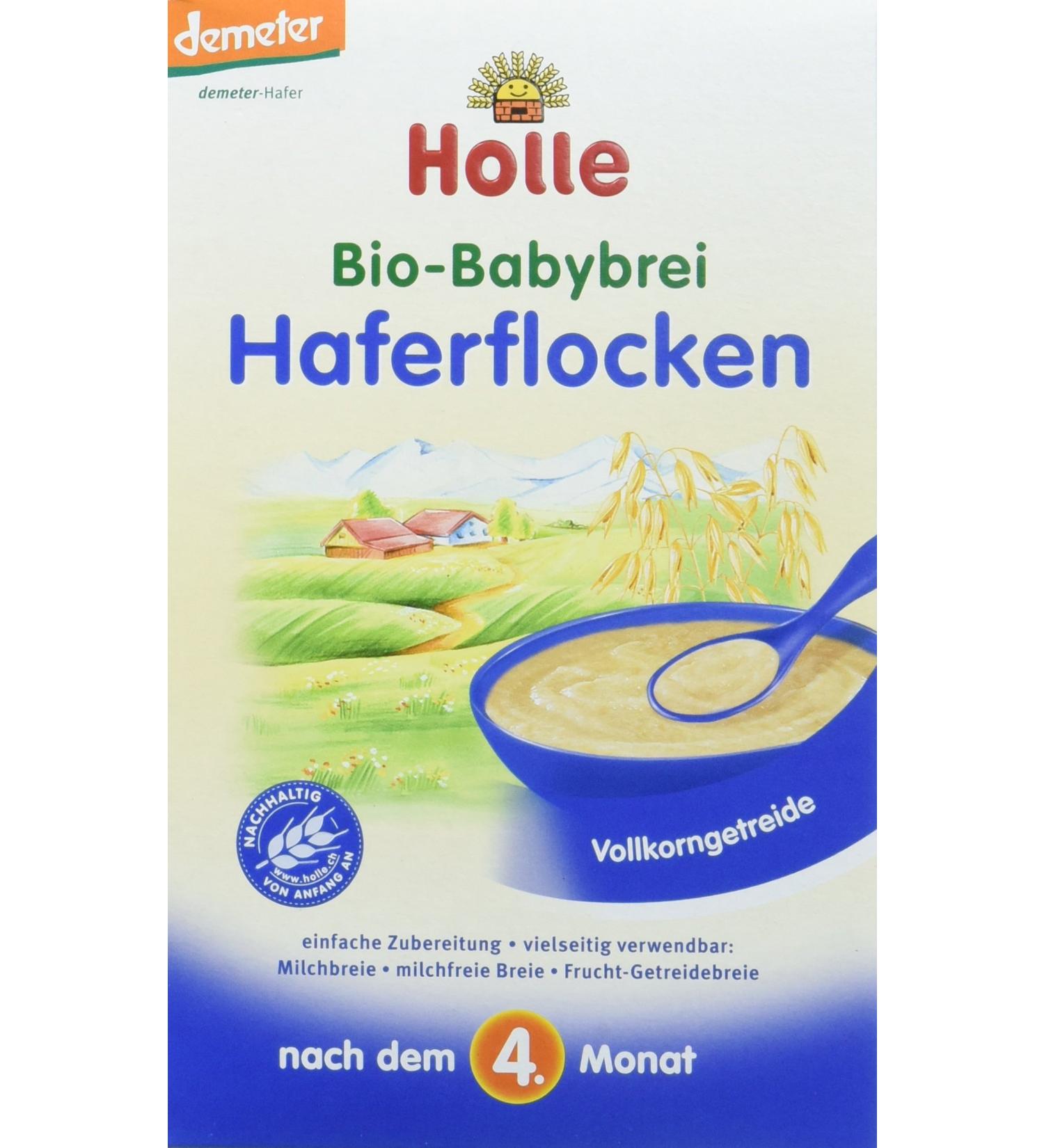 Holle Organic Baby Porridge Oatmeal - Pack of 3 (3 x 250g) | International Shipping Available - Buy Online on SooperMarket.com