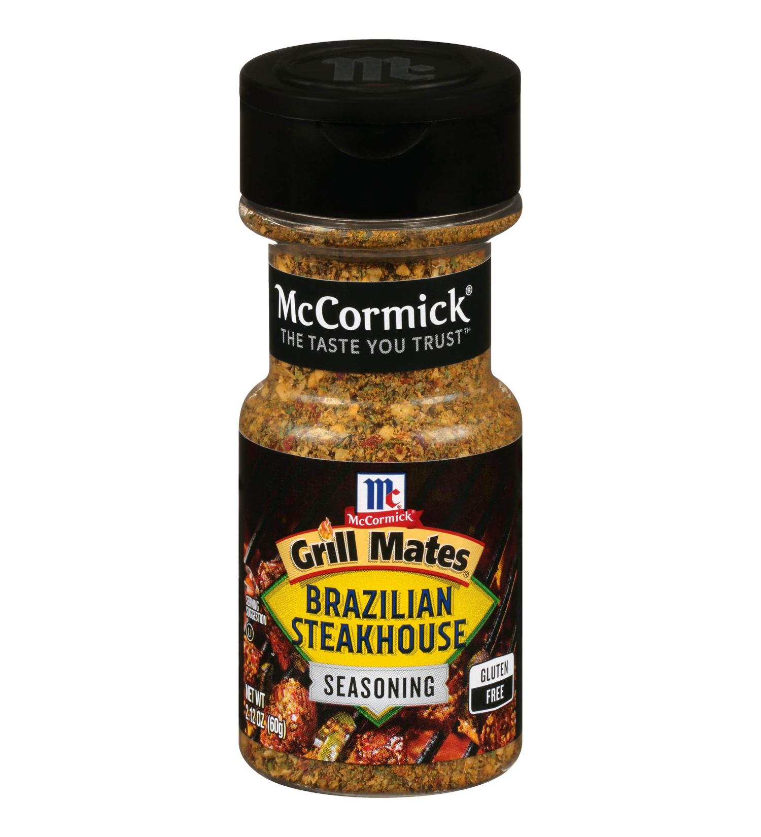 McCormick Grill Mates Brazilian Steakhouse Seasoning 2.12 oz - Authentic Blend for Grilling - 1 Pack - Buy Online on SooperMarket.com