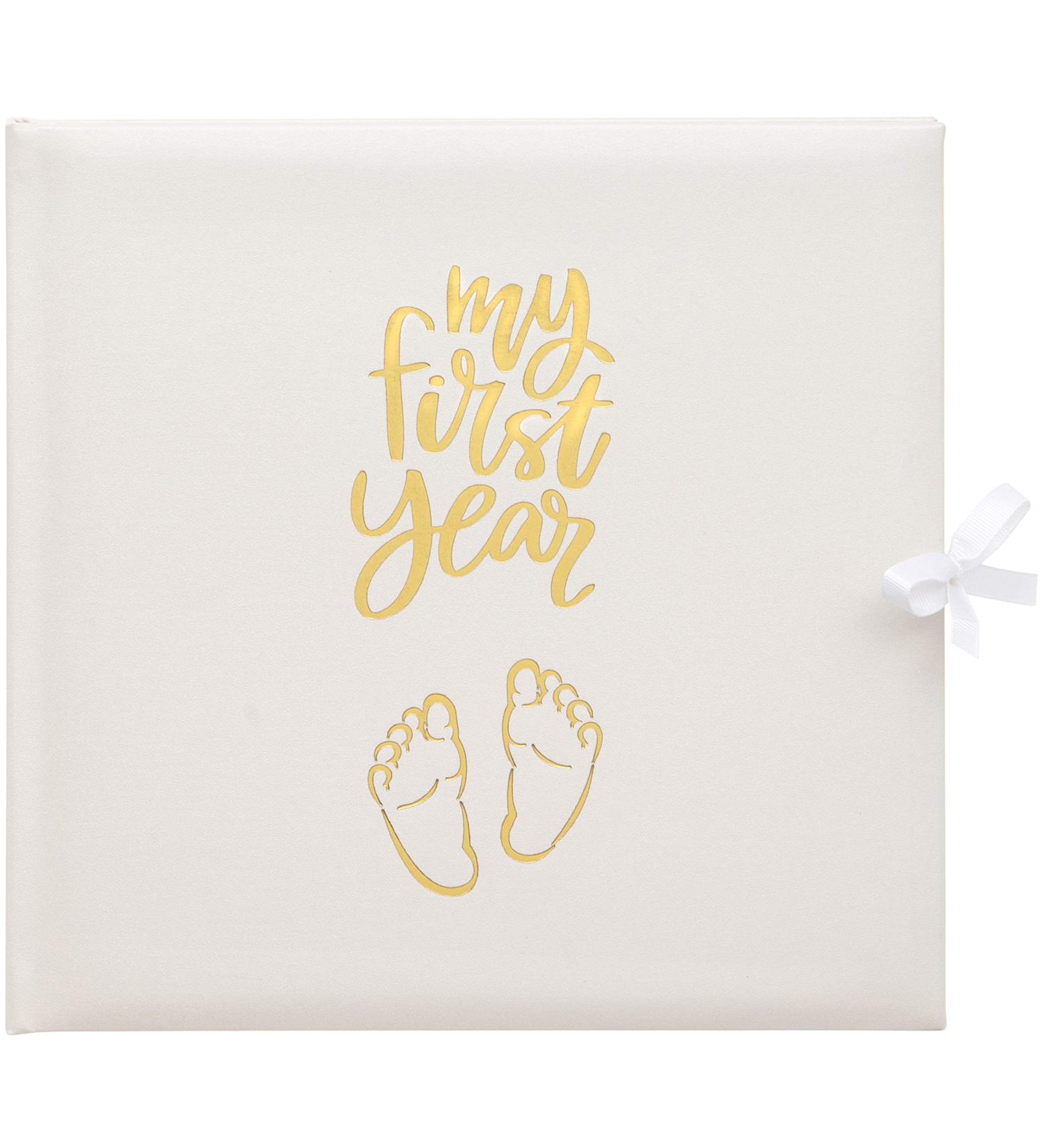 My First Year Baby Record Book - Commemorate Birth to 1st Year - White - Buy Online on SooperMarket.com