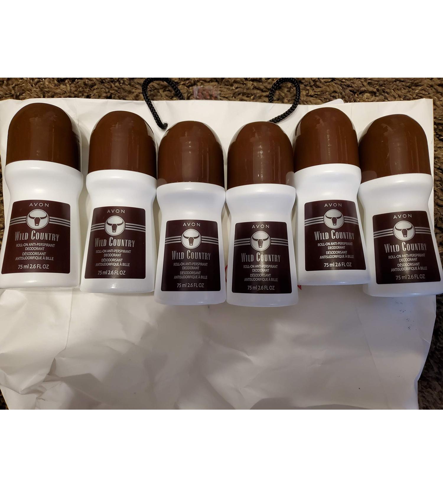Avon Wild Country Roll On Deodorant 6pcs