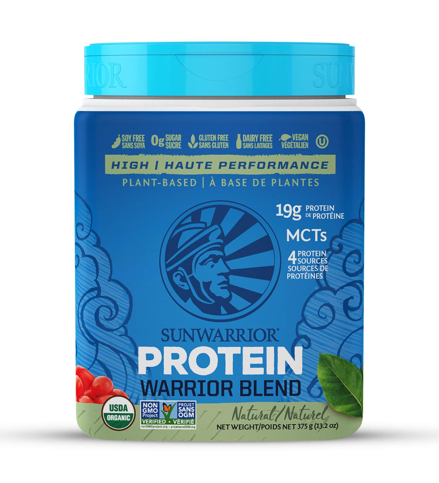 Sunwarrior - Warrior Blend Raw Plant-Based Protein Natural 375 g - Buy Online on SooperMarket.com