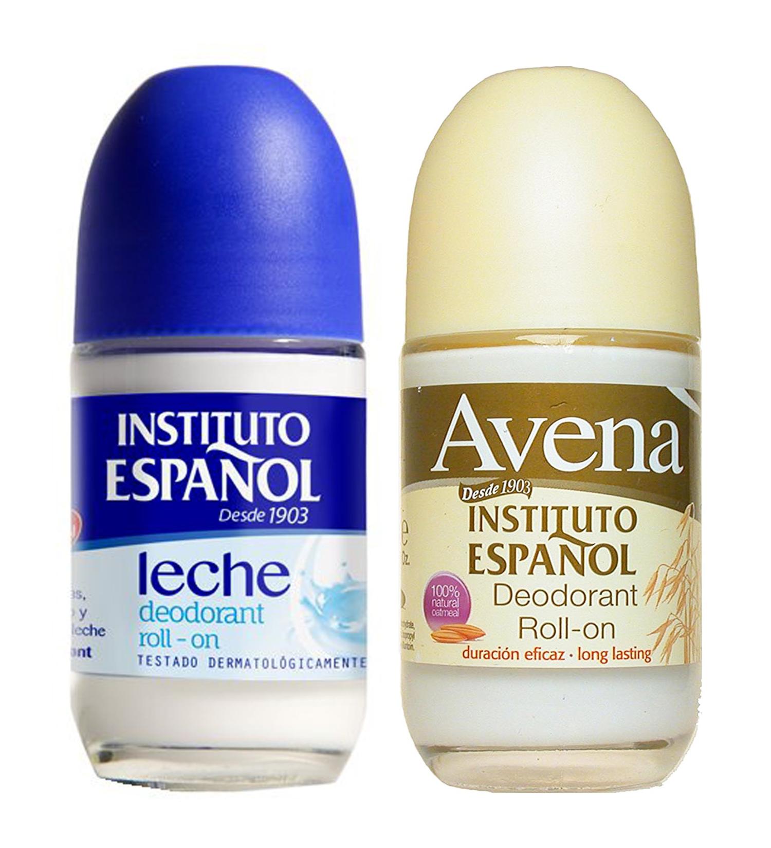 Instituto Espanol 24 Hour Avena Deodorant Roll On Combo - 2 Pack | Long Lasting Protection - Buy Online on SooperMarket.com