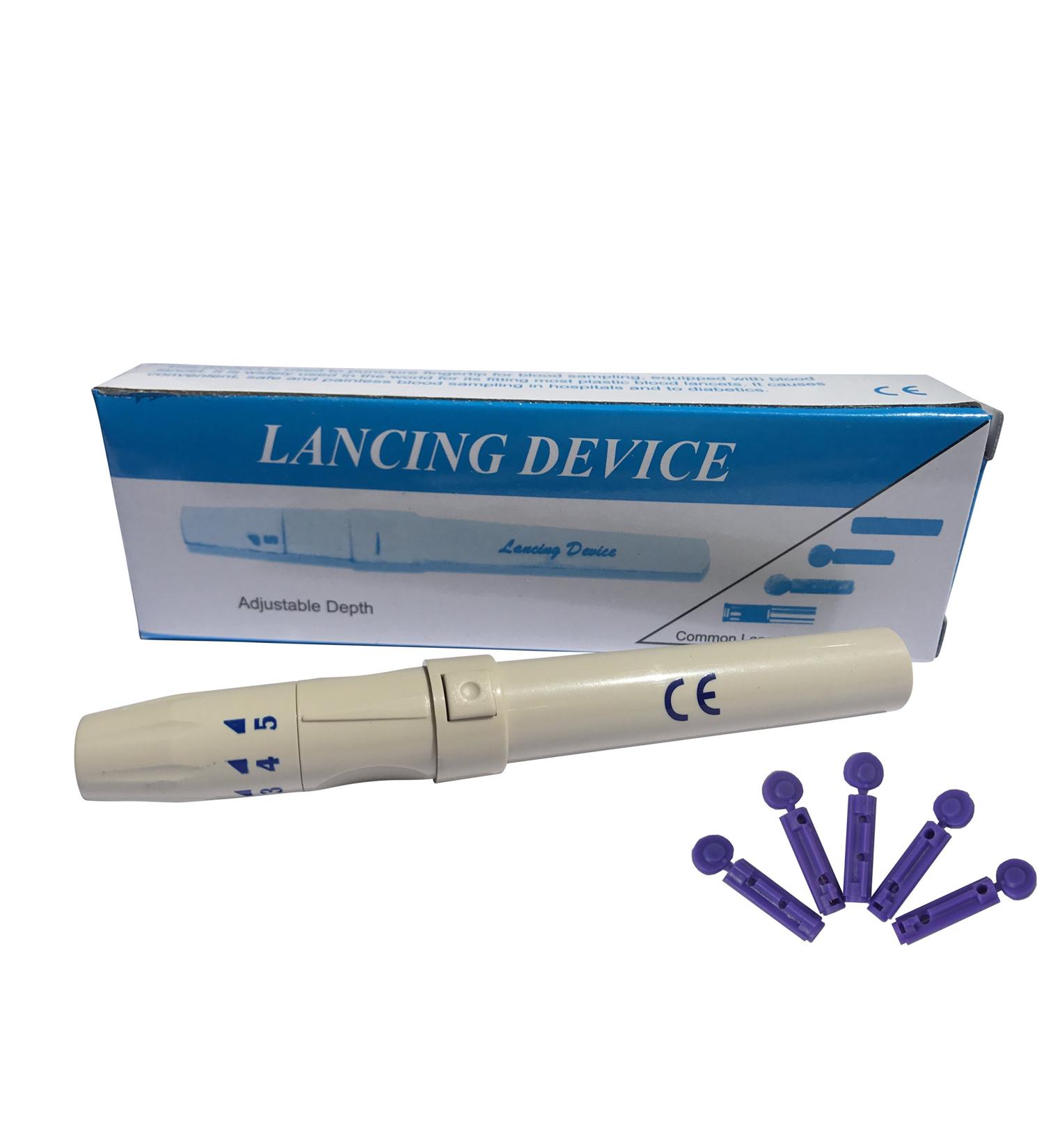 Lancing Device with 100 Lancets for Diabetes Blood Testing - Non-Diabetic Option - Buy Online on SooperMarket.com