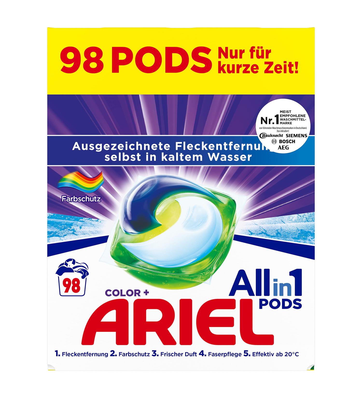 Ariel All-in-1 Pods Color Detergent - 98 Loads | Premium International Shipping & Best Prices - Buy Online on SooperMarket.com