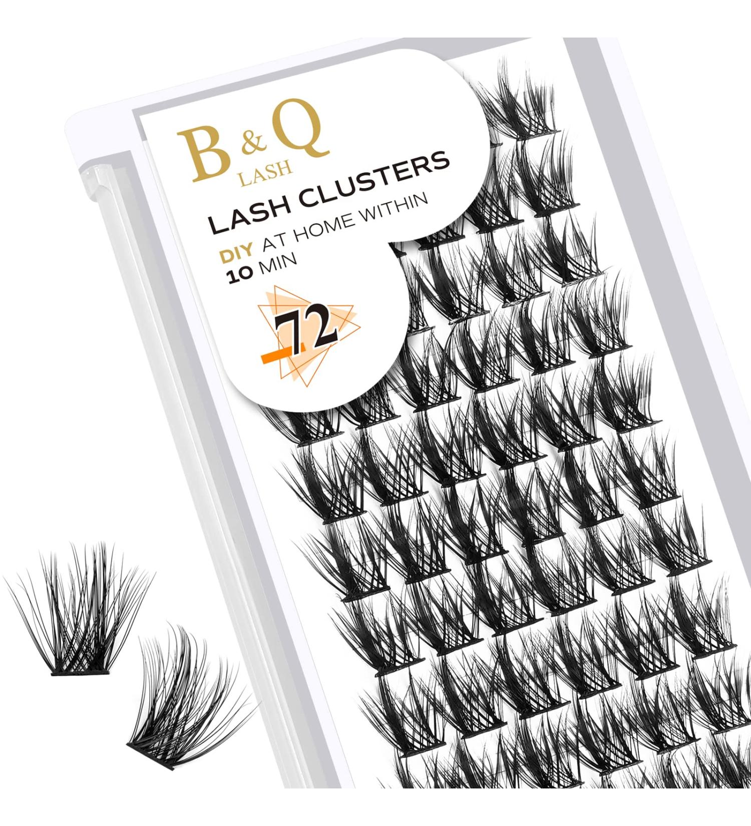 72 Cluster Lashes D Curl Individual Eyelash Clusters D-16 mm B 43 - Soft Fluffy DIY Lash Extensions for Natural Look | UK-FD-B43-D-16 - Buy Online on SooperMarket.com