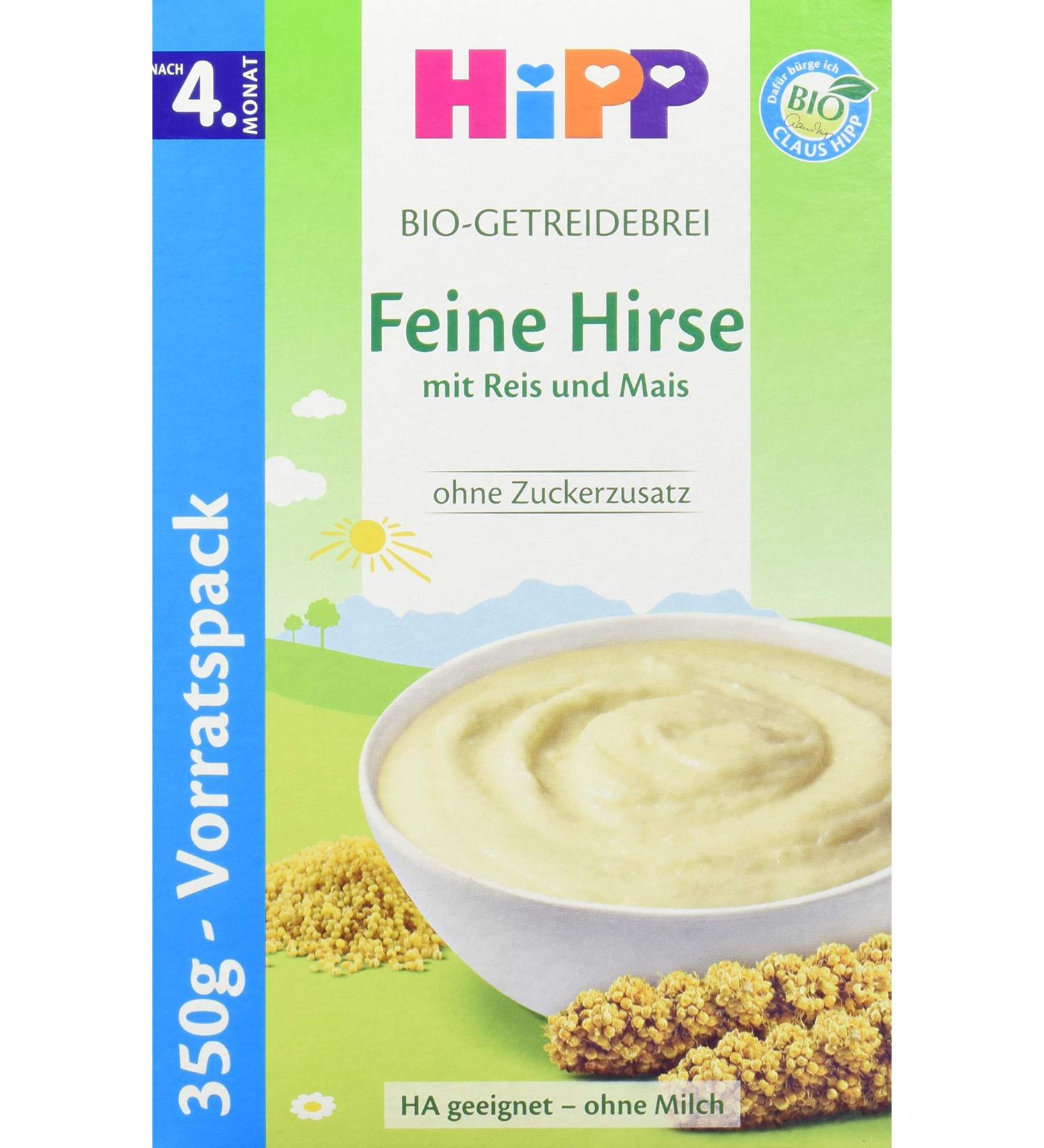 Buy Hipp Organic Cereal Porridge - Fine Millet with Rice & Corn 350g | International Shipping Available - Buy Online on SooperMarket.com