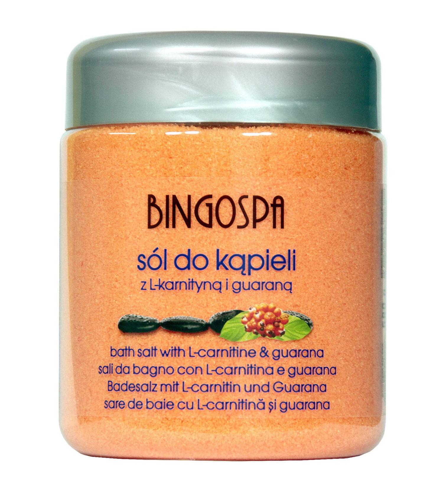 Foaming Bath Salt with L-Carnitine & Guarana - Skin Firming & Relaxation - 580g BINGOSPA | Shop Internationally - Buy Online on SooperMarket.com