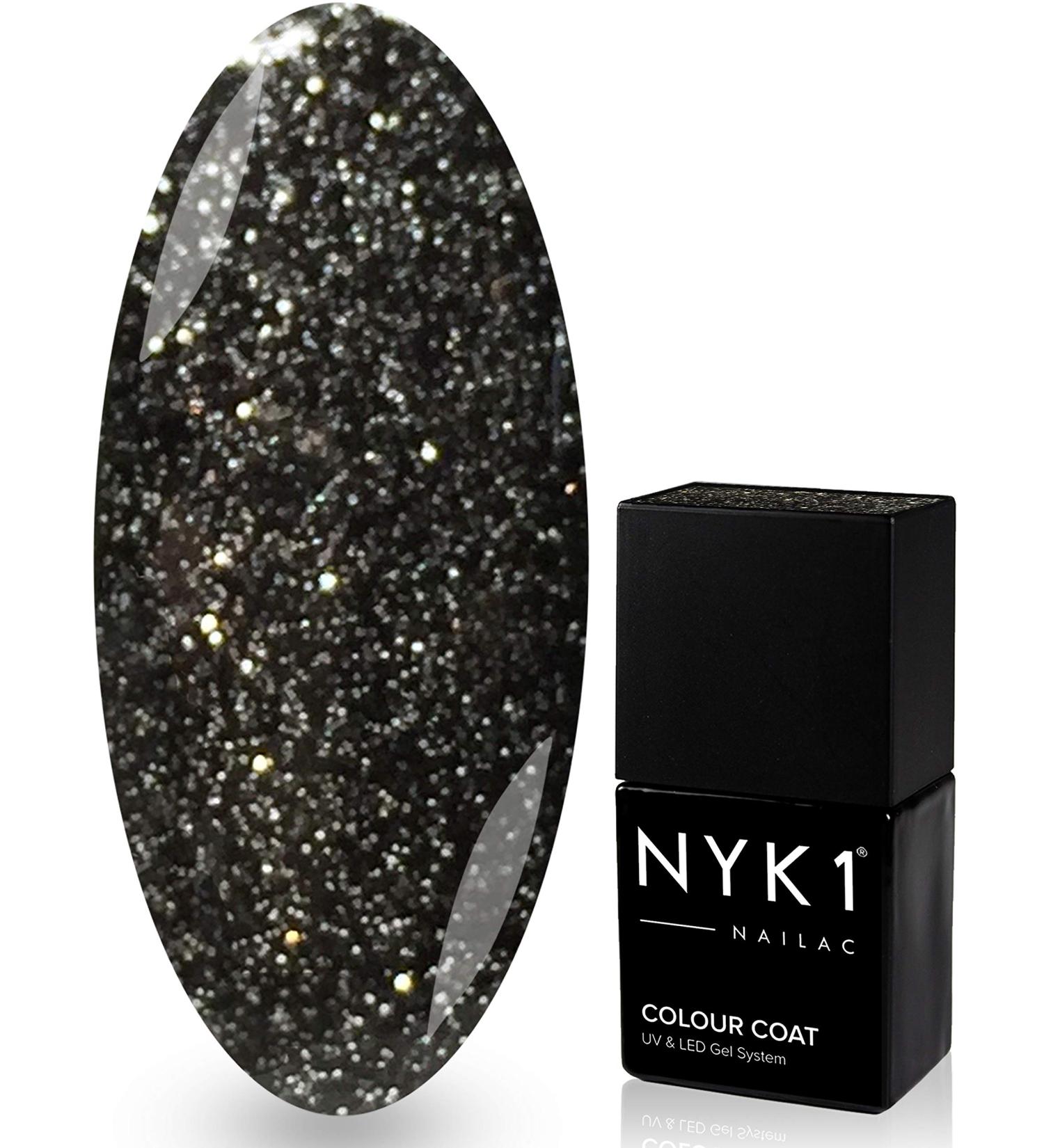 NYK1 GRAPHITE SPARKLE - Shellac Nail Polish Gel both UV and LED compatible - Buy Online on SooperMarket.com