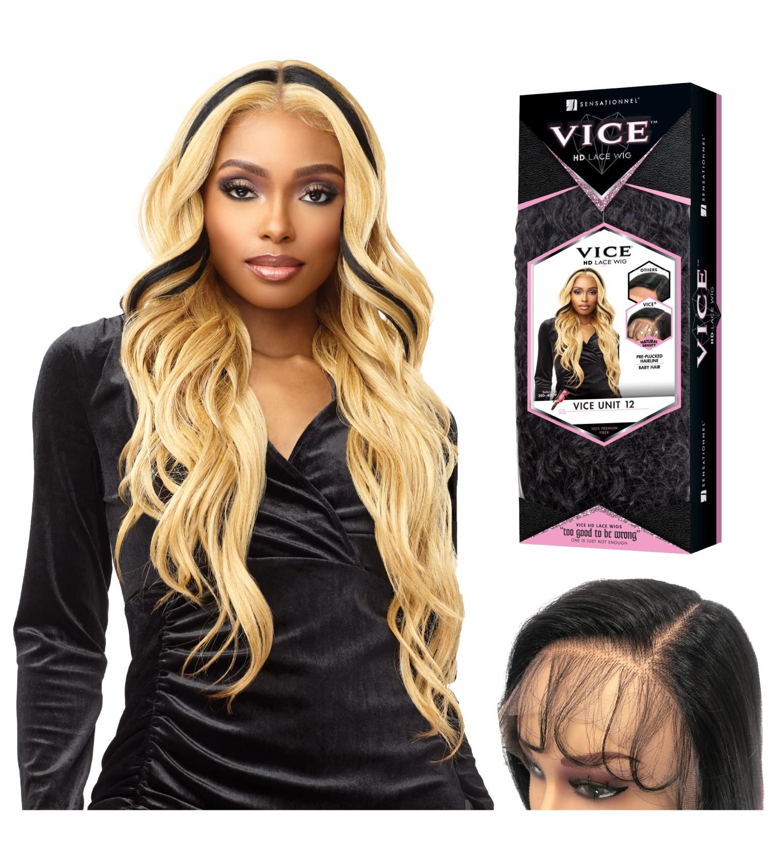 Sensationnel Vice Lace Front Wig - HD Transparent Lace - Pre-Plucked Hairline - Vice Unit 12 - HBRED/1 - Buy Online on SooperMarket.com
