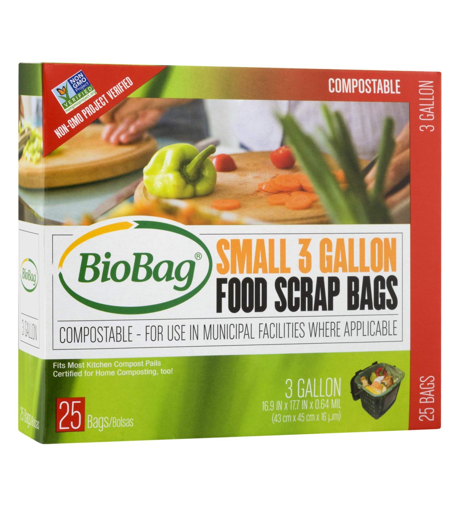 BioBag Compostable 3 Gallon Food Waste Bags - 100ct, Pack of 4 - Buy Online on SooperMarket.com