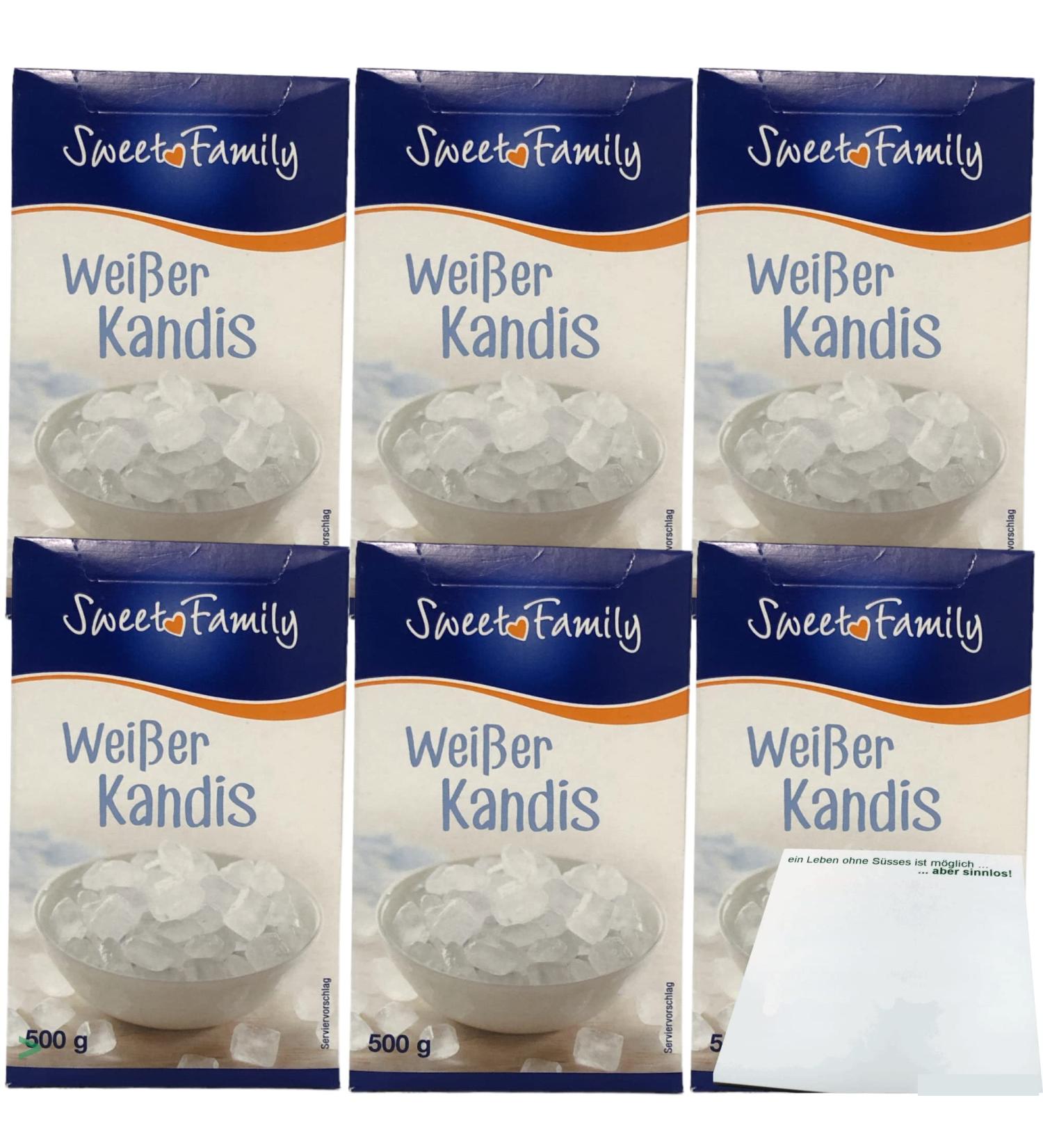 Nordzucker Sweet Family Kandis White Rock Candy 6-Pack (6x500g) - Premium International Shipping Available - Buy Online on SooperMarket.com