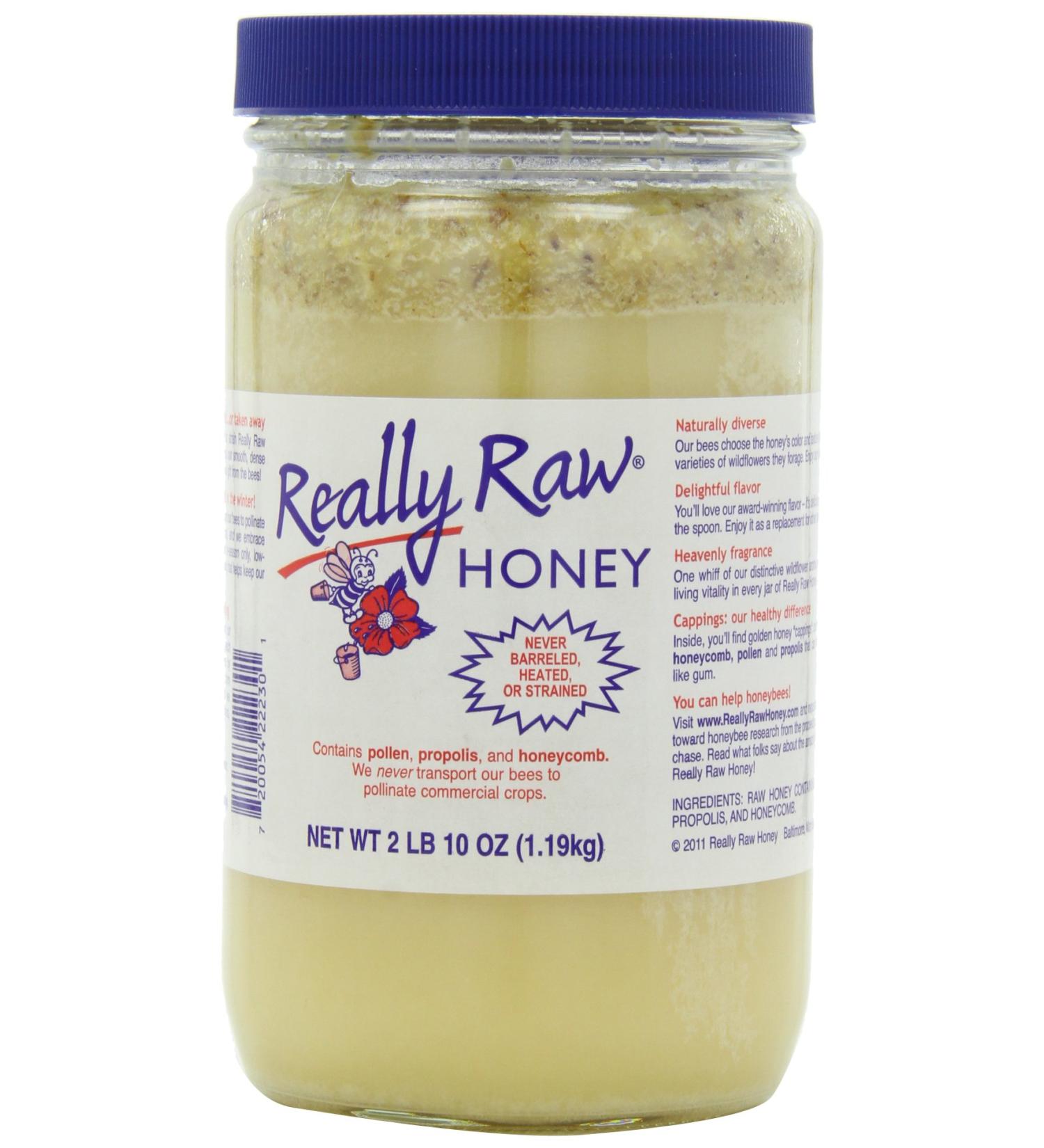Really Raw Honey - Unprocessed 2 LB 10 OZ | Pure & Natural Sweetener - Buy Online on SooperMarket.com