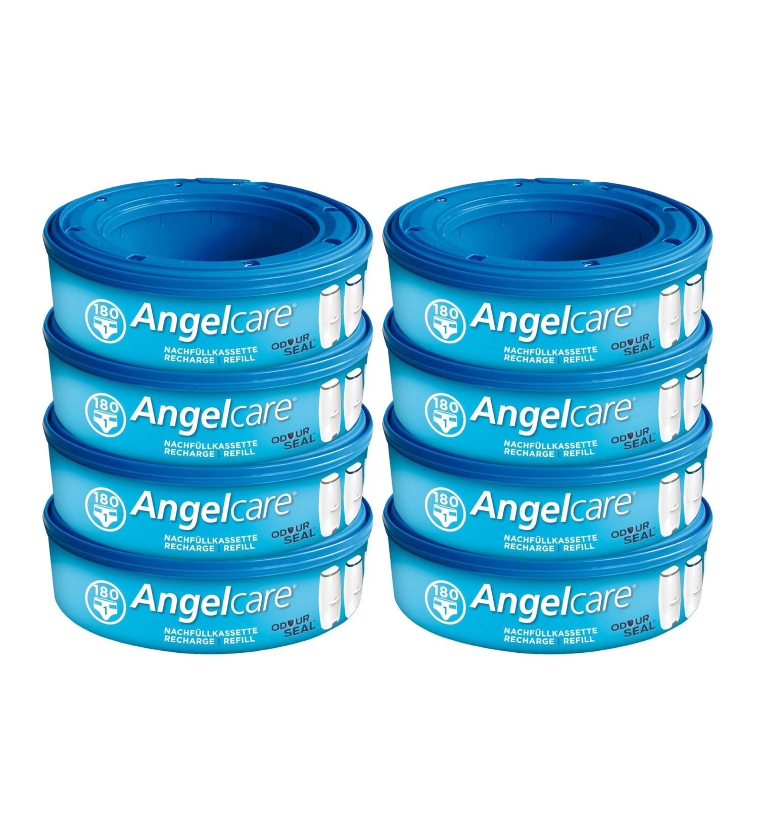 Angelcare 8-pack original refill cassettes for Angelcare nappy pail Comfort Plus