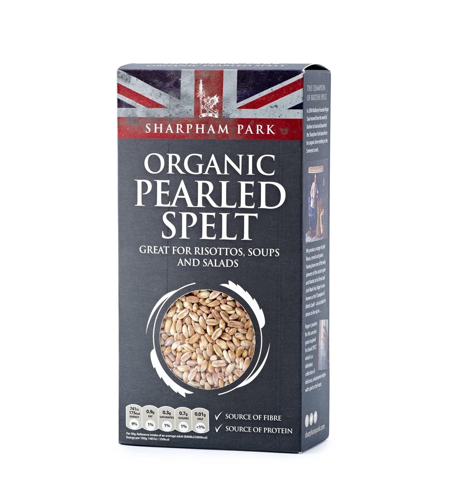 Sharpham Park Organic Pearled Spelt 500G - Buy Online on SooperMarket.com