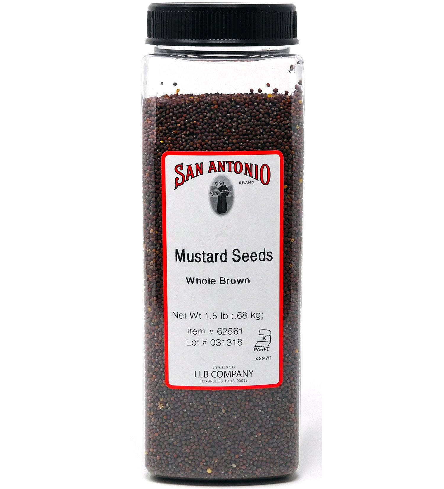 24 Ounce Premium Whole Brown Mustard Seed, 1.5 Pound Bulk Seeds