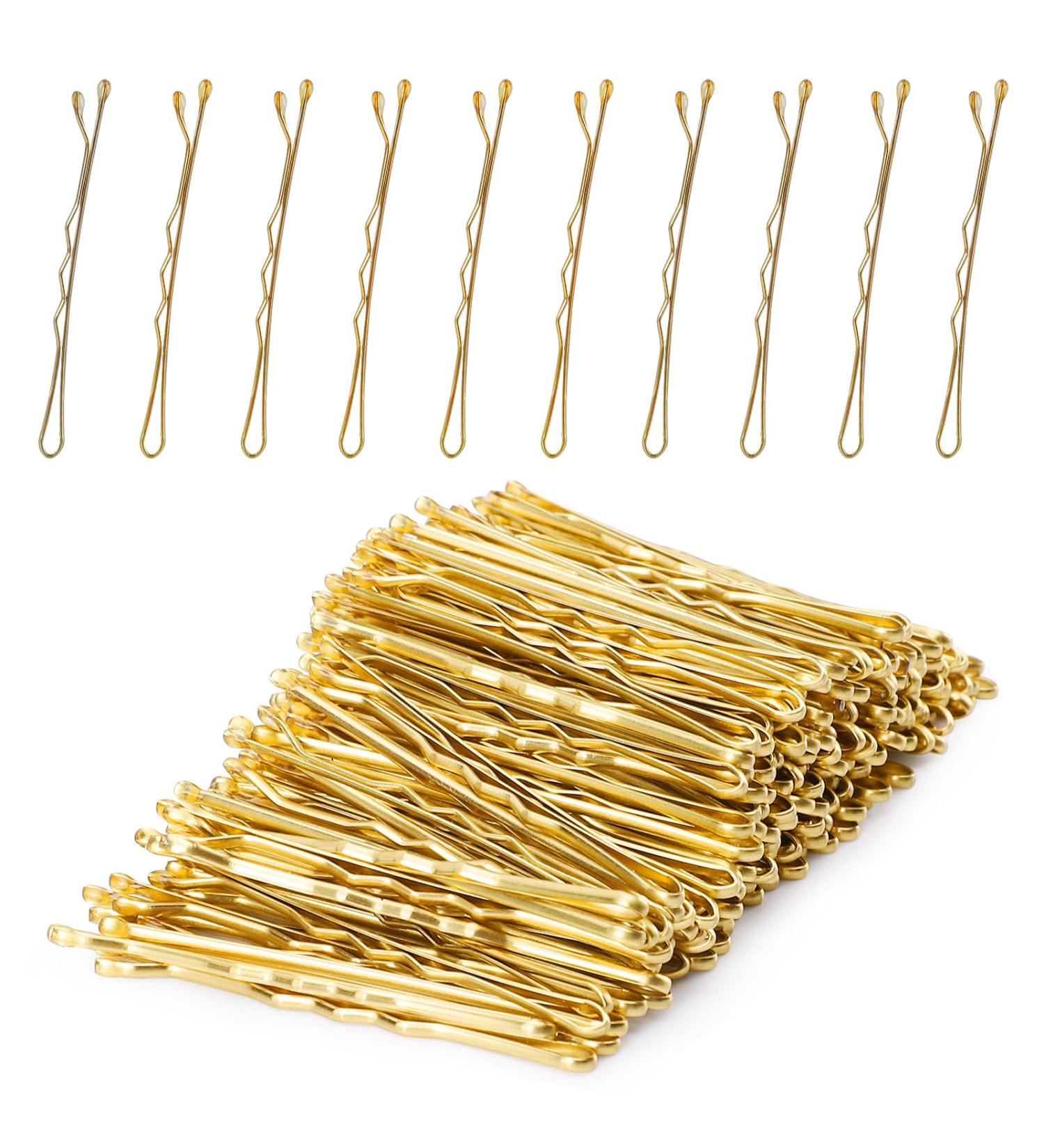 Laicky 200 Count Blond Hairpins for Women & Girls - Invisible Wave Hair Clips in Box | Bulk Hair Jewelry (5.2cm) - Buy Online on SooperMarket.com