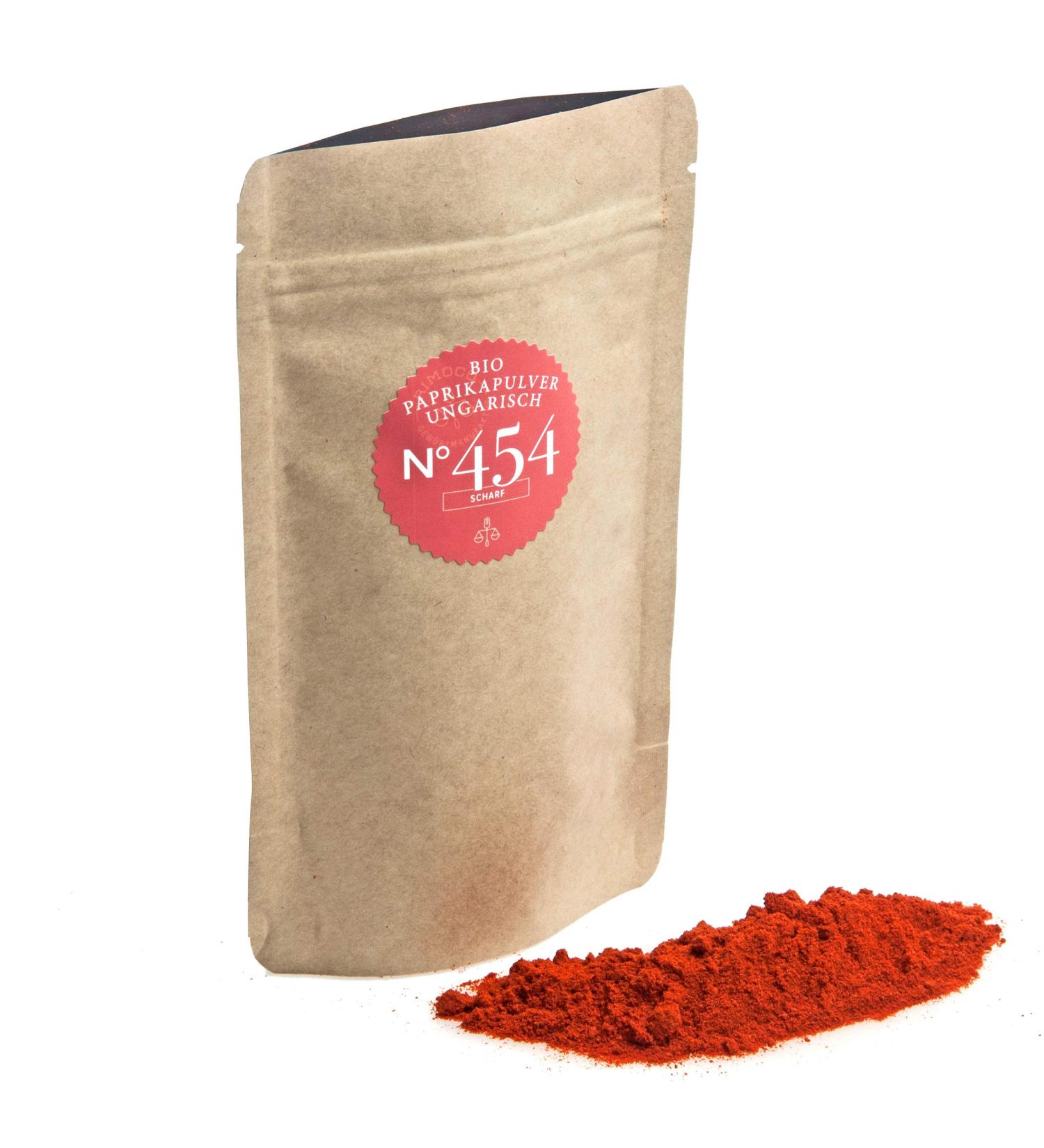 Rimoco N 454 Bio Paprika Powder - Hungarian Sharp Organic & Fiery | 80g ZIP Bag | International Shipping Available - Buy Online on SooperMarket.com