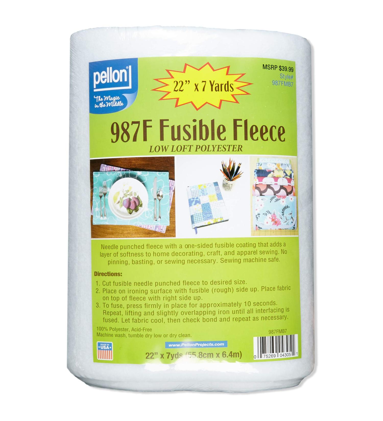 Pellon 987F Fusible Fleece Fabric Bolt - 7 Yards | Shop Now and Save! - Buy Online on SooperMarket.com