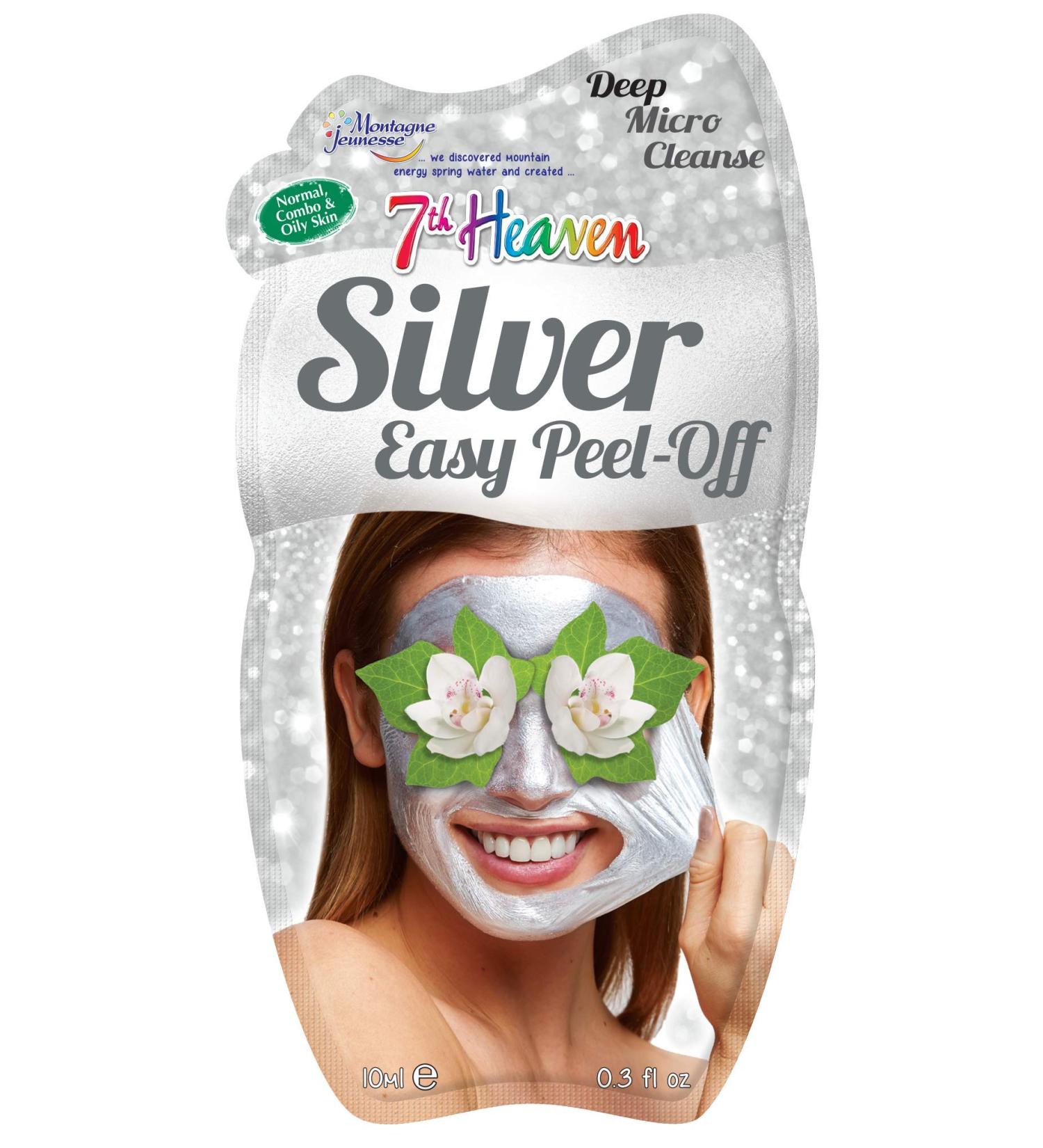 7th Heaven Silver Easy Peel Off Face Mask with Powered Smithsonite Pressed Orchid and Crushed Violet for a Deep Micro Cleanse Ideal for Normal Combo and Oily Skin - Buy Online on SooperMarket.com