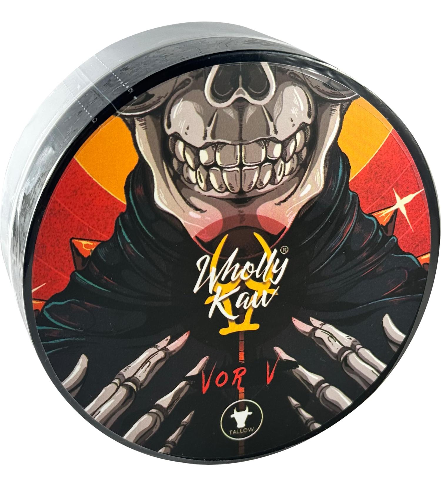 Vor V Tallow Shaving Soap | Donkey & Water Buffalo Milk | Omega 3 & 6 | Leather & Raspberry Scent - Buy Online on SooperMarket.com