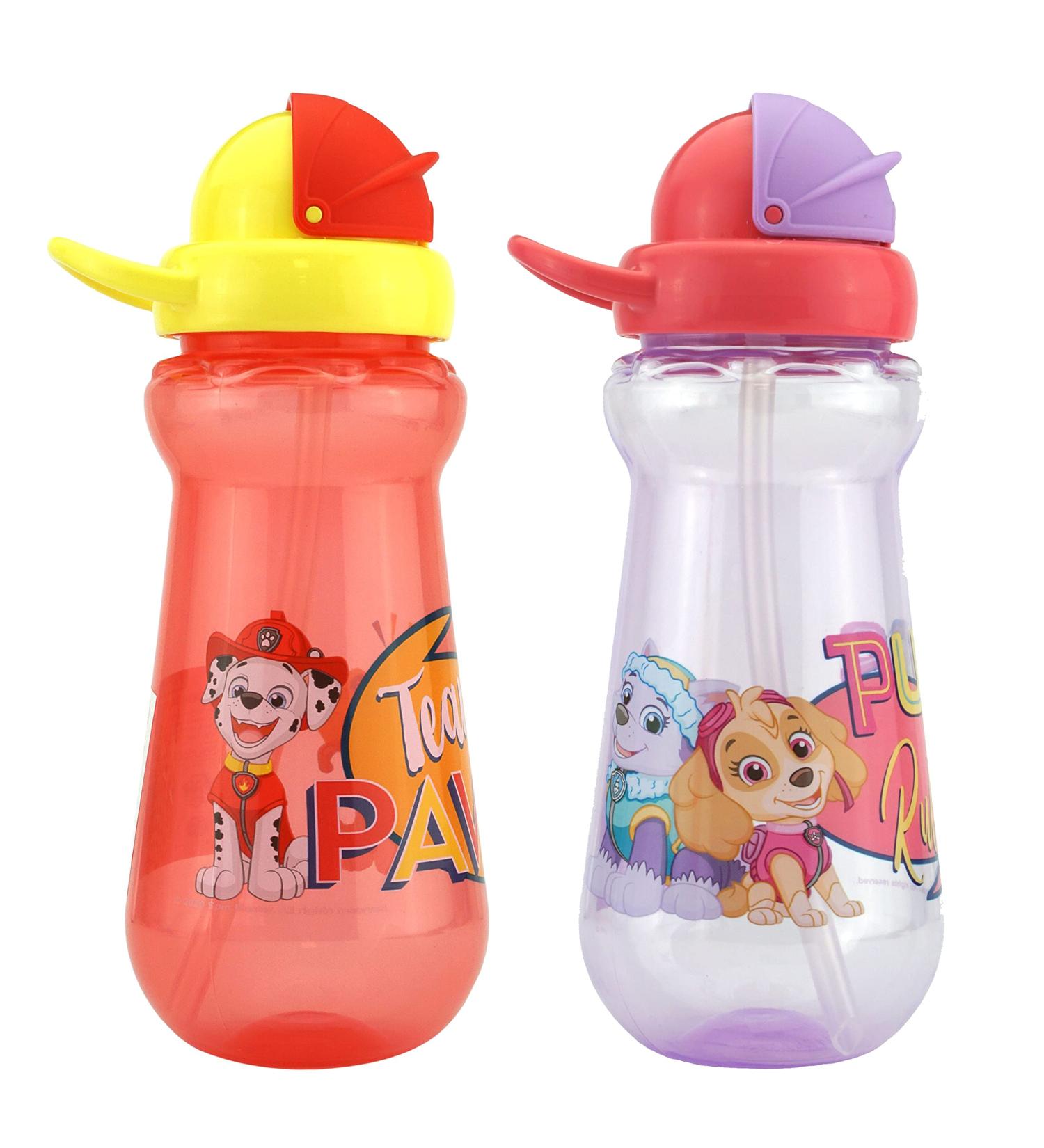 2x Paw Patrol Marshall and Skye Straw Sipper 340ml BPA Free Water Bottles for Kids 6+ Months - Buy Online on SooperMarket.com