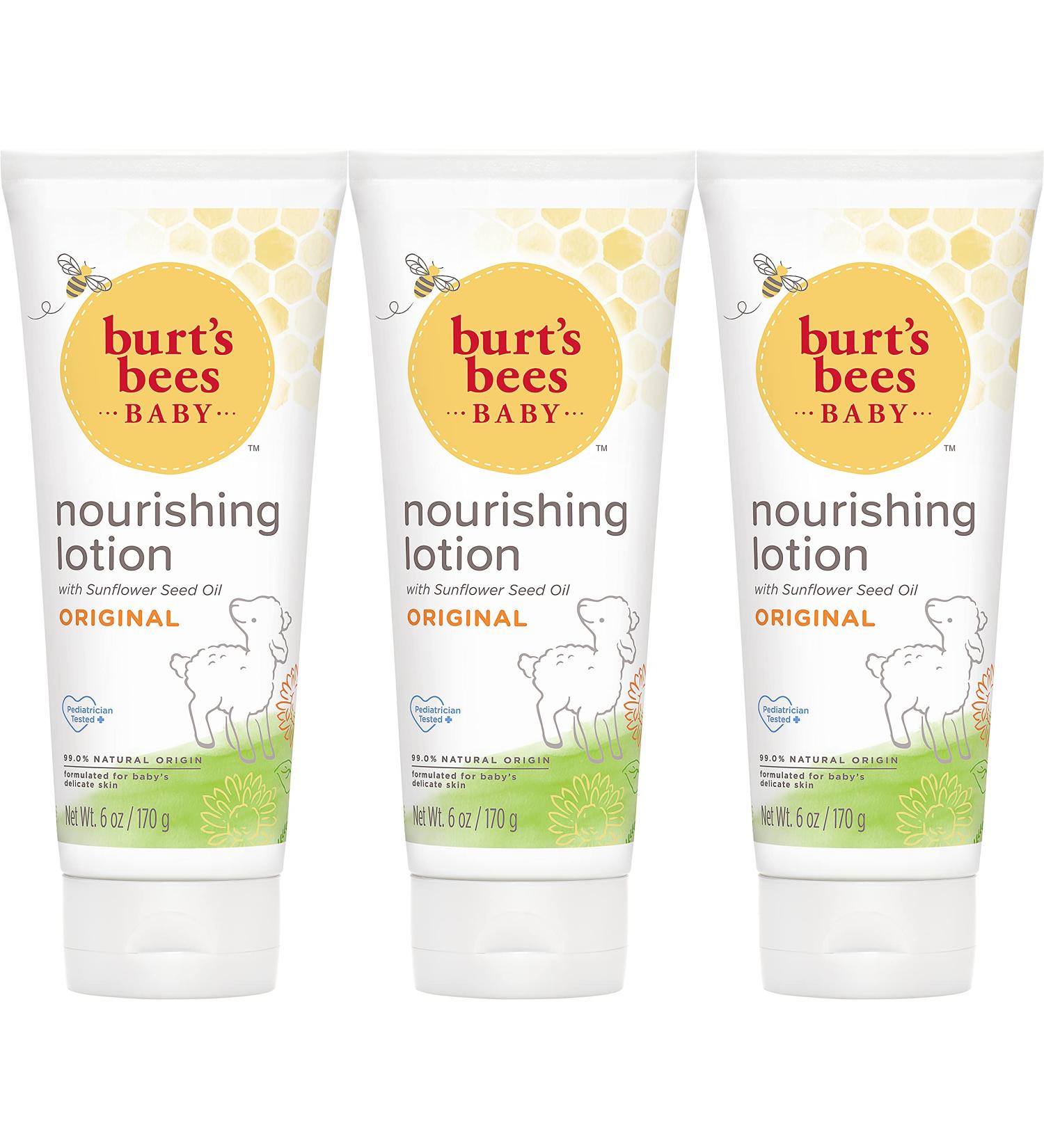 Burt's Bees Baby Nourishing Lotion  Original Scent Baby Lotion - 6 Ounce Tube - Pack of 3 Original 6oz (3 Pack) - Buy Online on SooperMarket.com