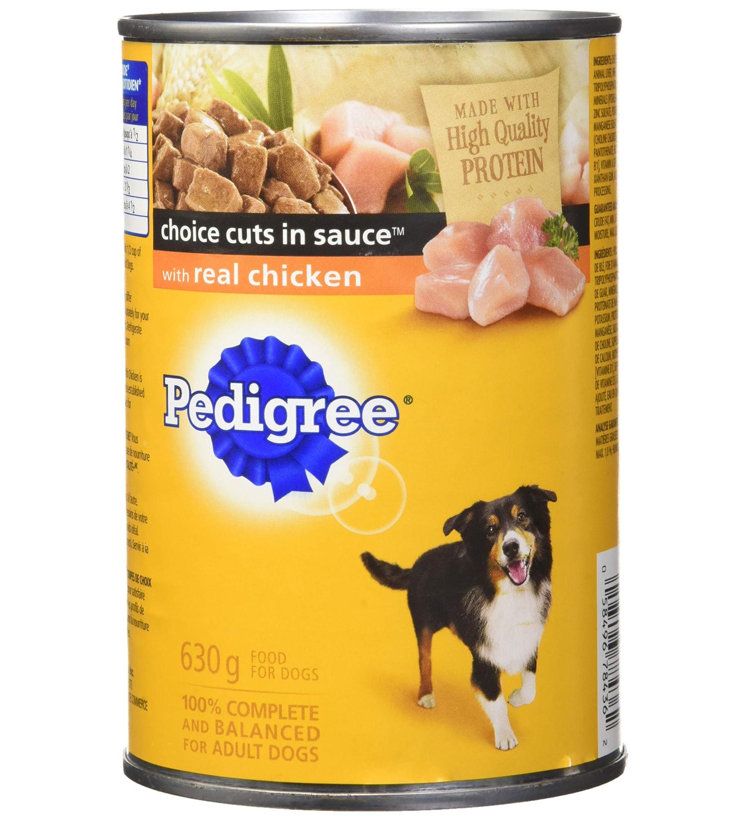 PEDIGREE Choice Cuts in Sauce Adult Wet Dog Food Canned with Real Chicken 630g (12 Pack) Dog Food Chicken 630 g (Pack of 12) - Buy Online on SooperMarket.com