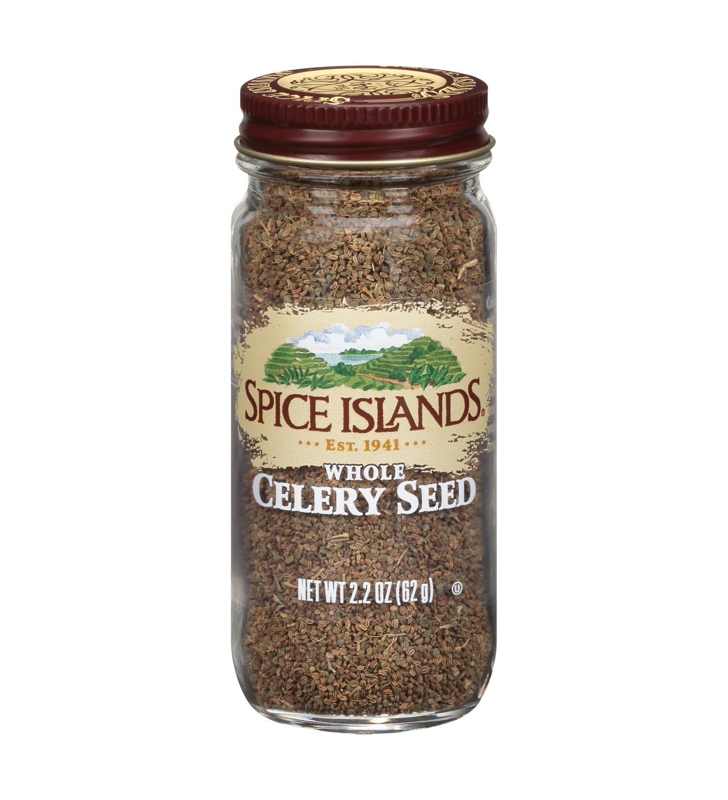 Spice Islands Whole Celery Seeds 2.2oz - Premium Quality Seasoning for Cooking and Baking - Buy Online on SooperMarket.com