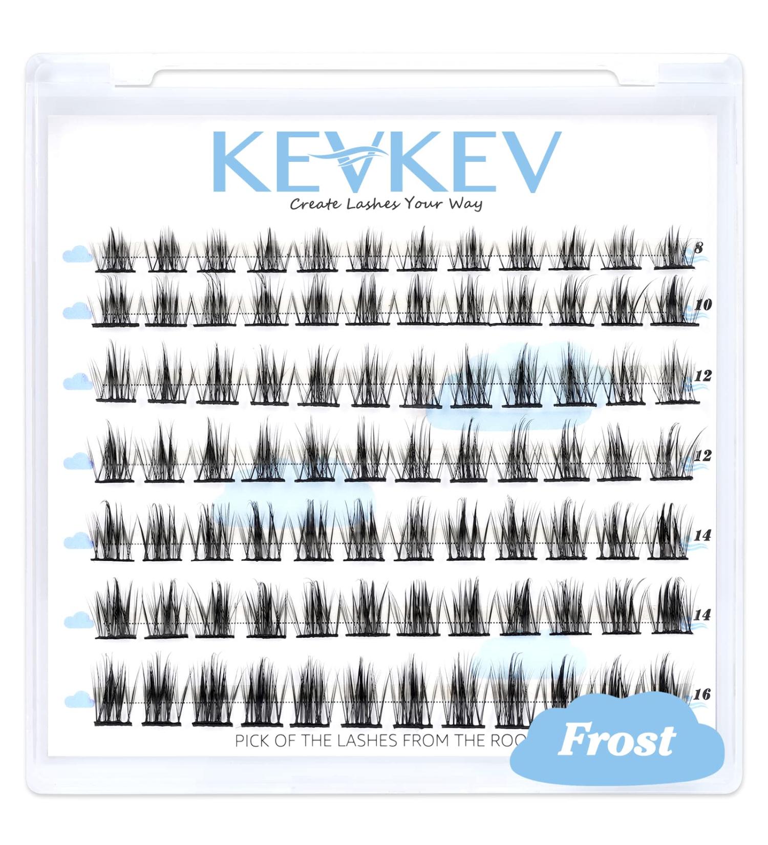 Lash Clusters 84 Pcs Individual Eyelash Extensions Thin Band Soft Frost D-Mix 8-16mm - Buy Online on SooperMarket.com