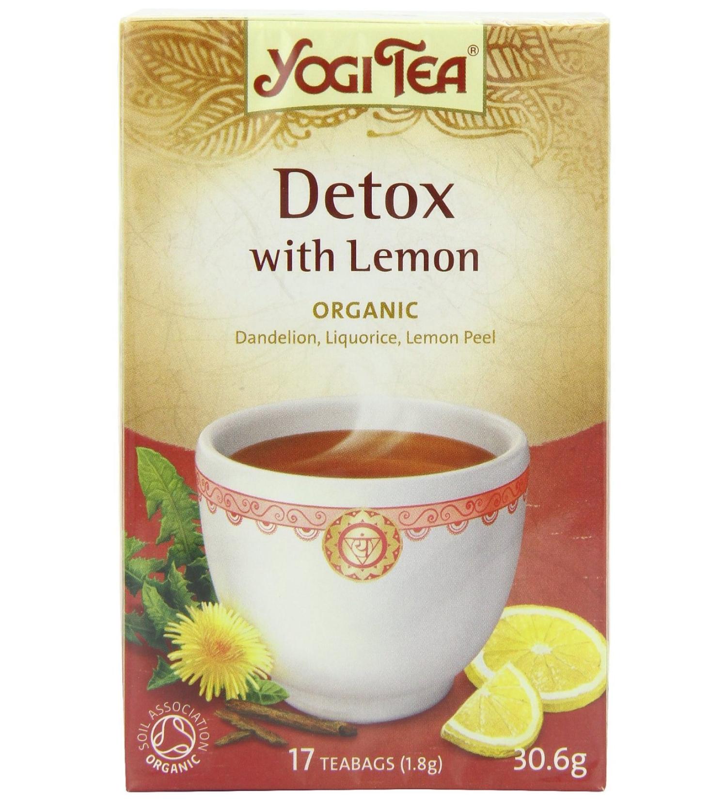Yogi Tea Detox with Lemon Organic 17 Bag - Buy Online on SooperMarket.com