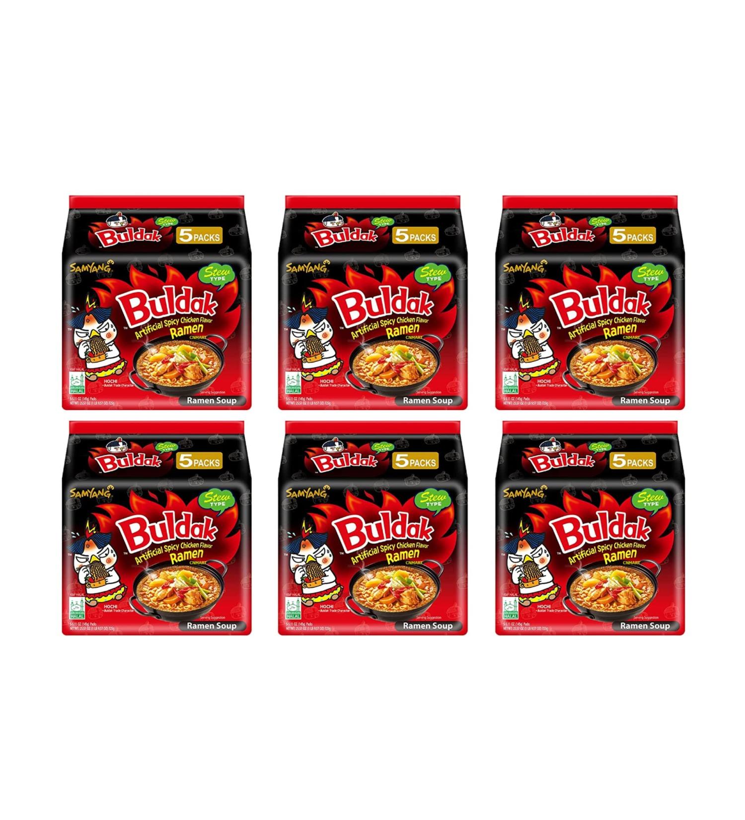 Samyang Buldak Stew Type Hot Chicken Noodle Challenge Ramen (Pack of 30) by CNMART - Buy Online on SooperMarket.com