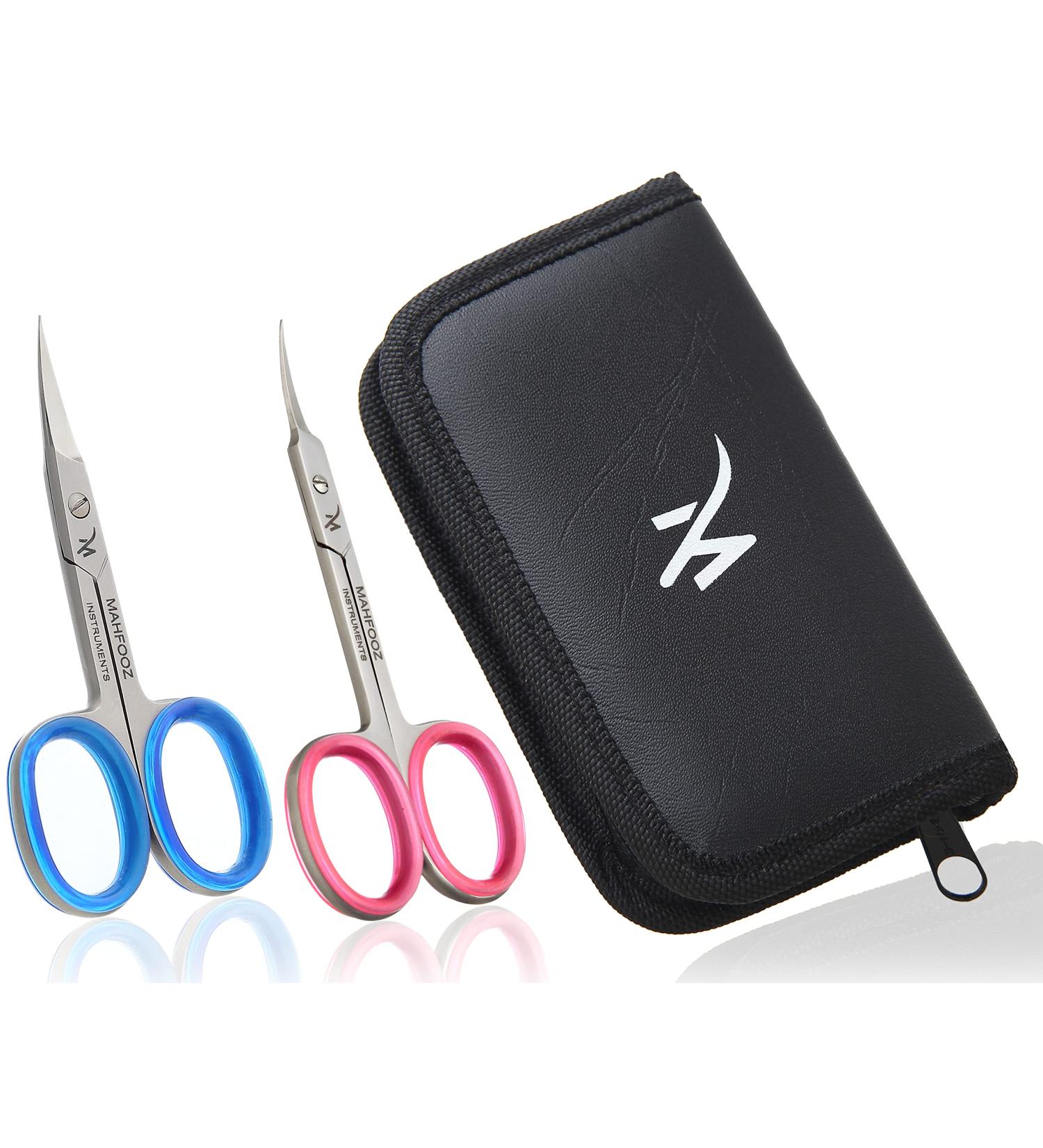 Nail Scissors 3 Pack - Blue & Pink Nail/Cuticle Scissors Set - Buy Online on SooperMarket.com