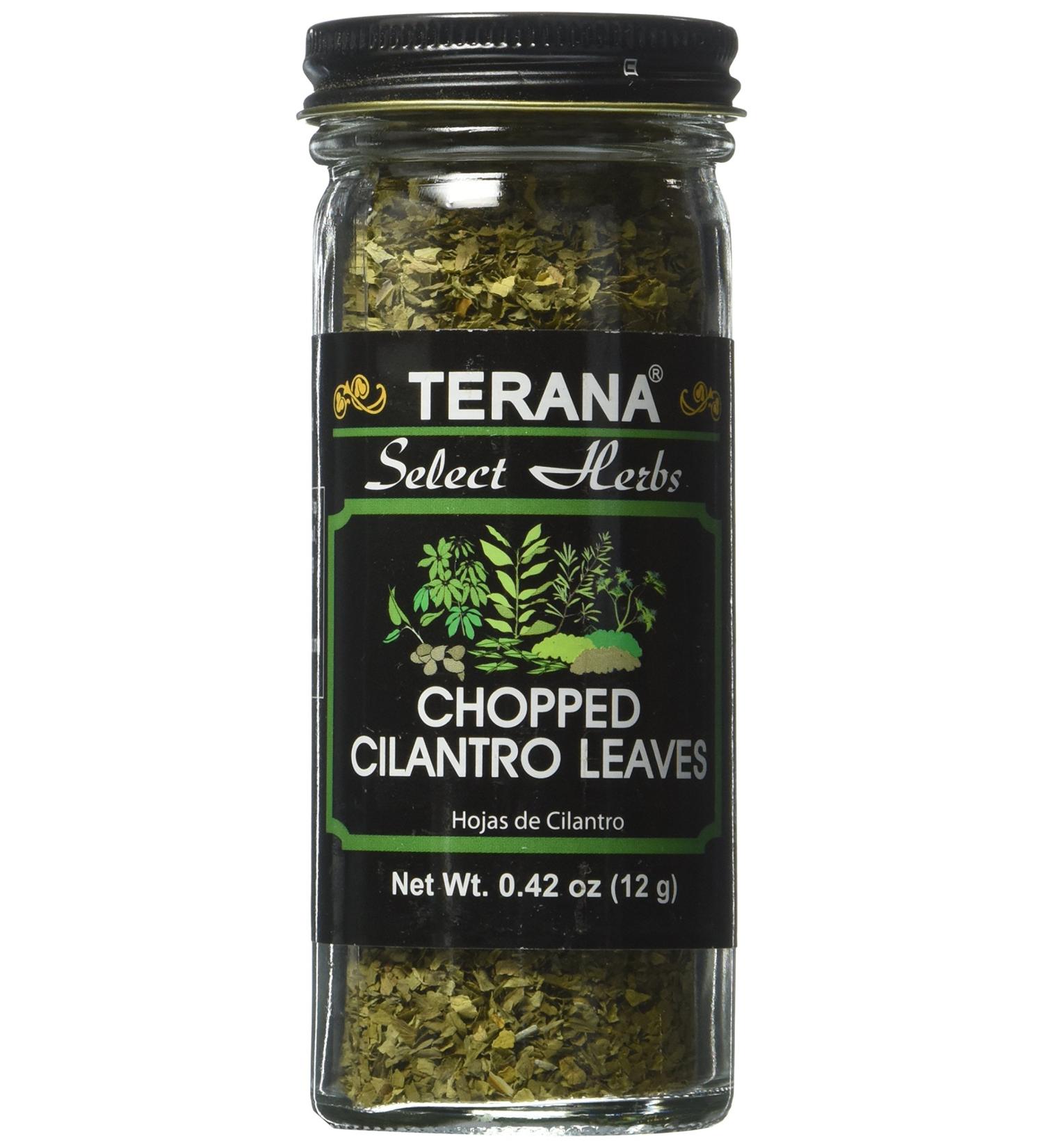 Terana Chopped Cilantro Leaves 0.42 oz - Fresh Culinary Herbs for Cooking | Buy Online Now - Buy Online on SooperMarket.com