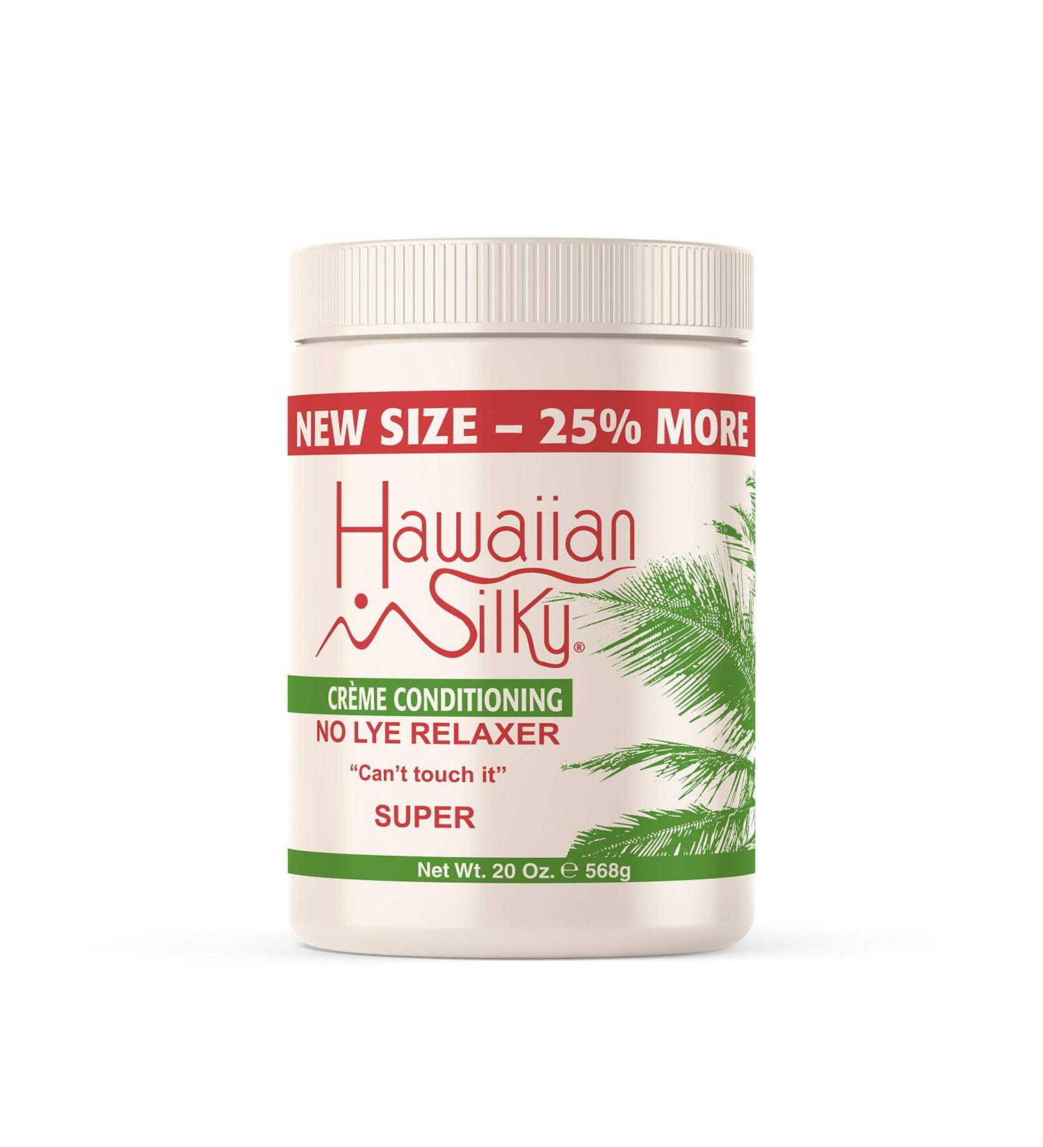 Hawaiian Silky Sensitive Scalp Keratin Conditioning Relaxer 20oz - No Lye Formula for Natural Hair - Enriched with Jojoba and Mink Oils - Suitable for Color Treated Hair - For All Hair Types - Men, Women, Teens - Buy Online on SooperMarket.com