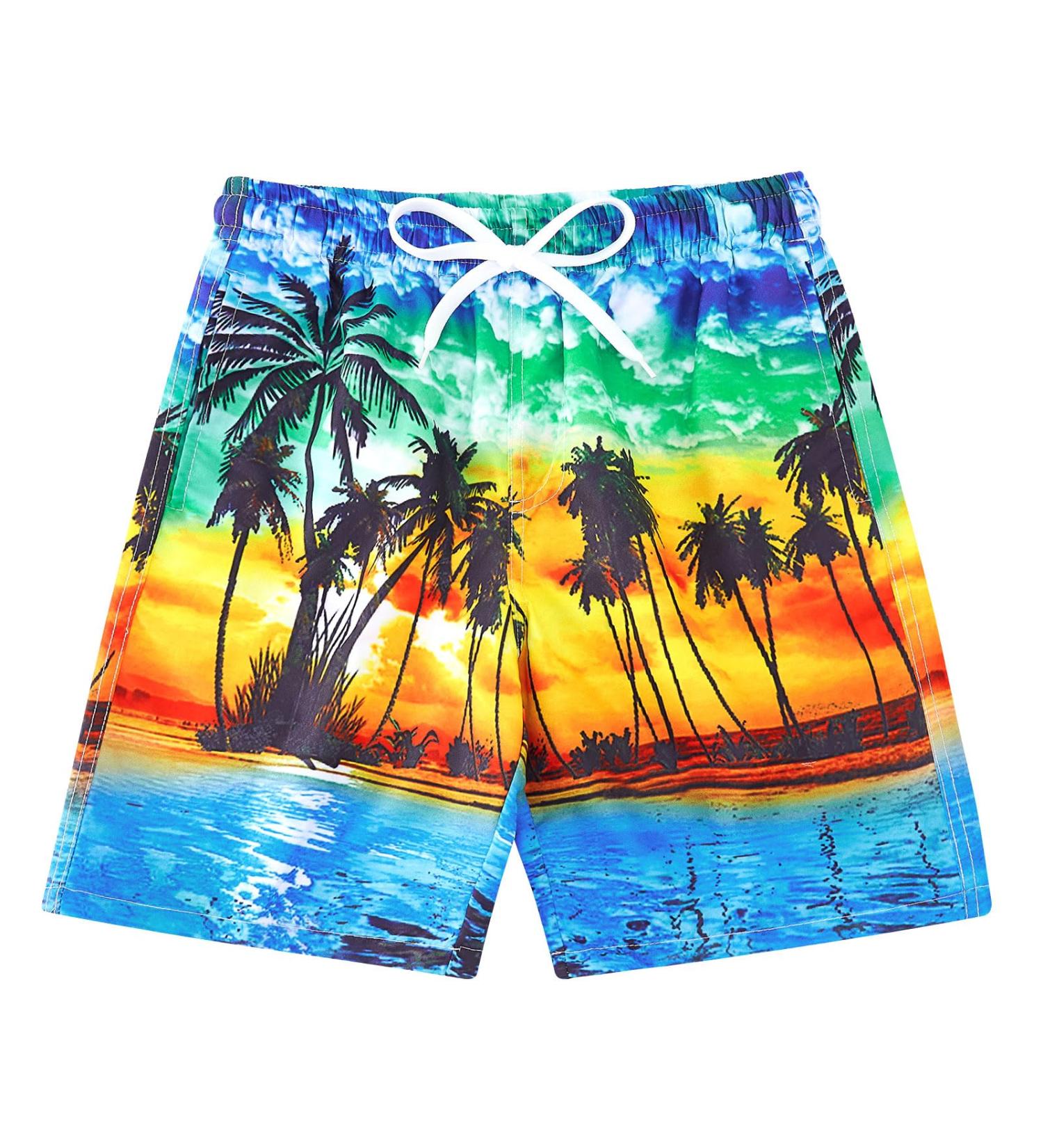 Freshhoodies Boys' Swim Trunks - Fast Drying 3D Printed Summer Shorts (Ages 5-14) - Stylish & Comfortable Children s Swimwear - Buy Online on SooperMarket.com