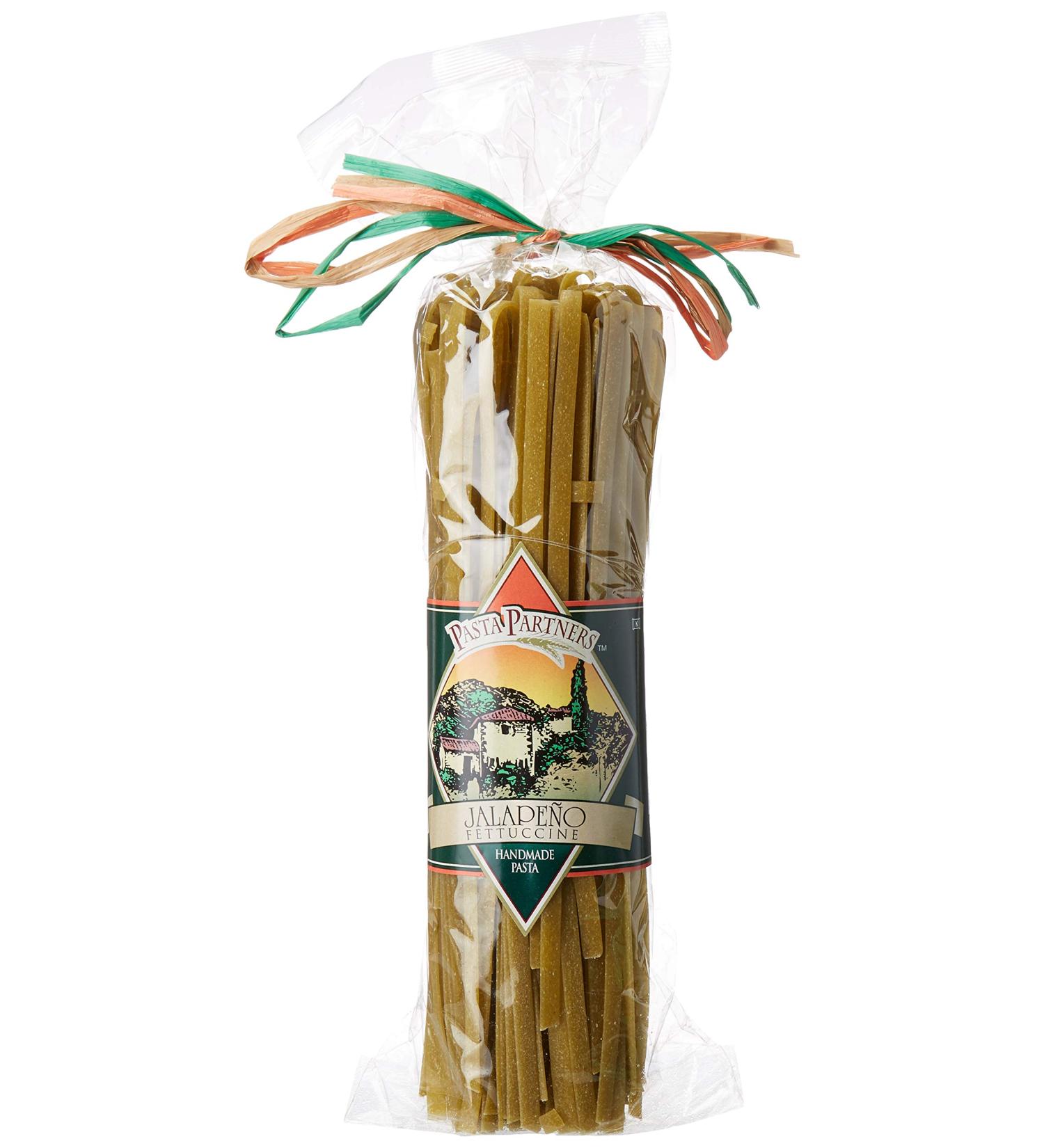 Handmade Jalapeno Fettuccine Pasta - 12 oz | Cooks in 3-4 Minutes | Pasta Partners - Buy Online on SooperMarket.com