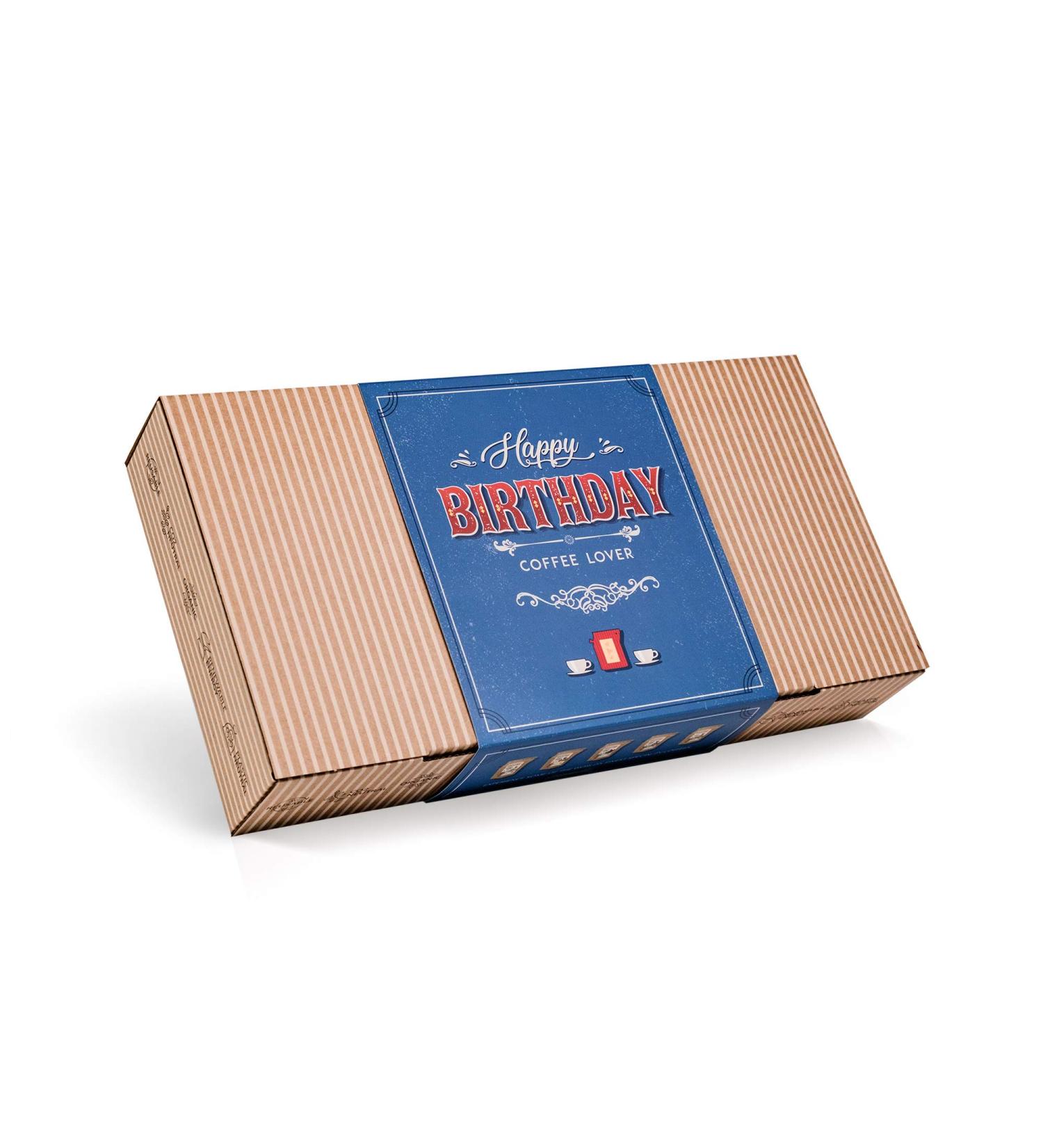 Gourmet Birthday Coffee Gift Set - 10 Finest Single Estate Specialty & Organic Coffees for Men & Women | Hamper Style Letterbox Gift Idea - Buy Online on SooperMarket.com
