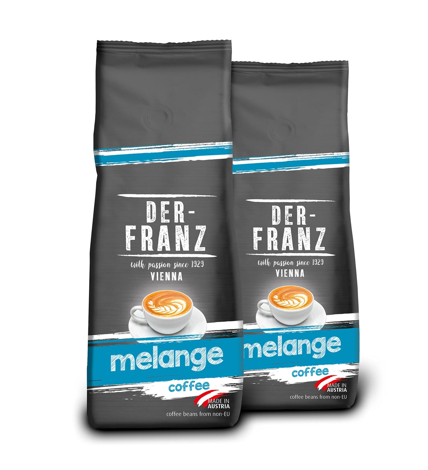 Der Franz Melange Coffee - Ground 2 x 500g | Premium International Shipping - Buy Online on SooperMarket.com