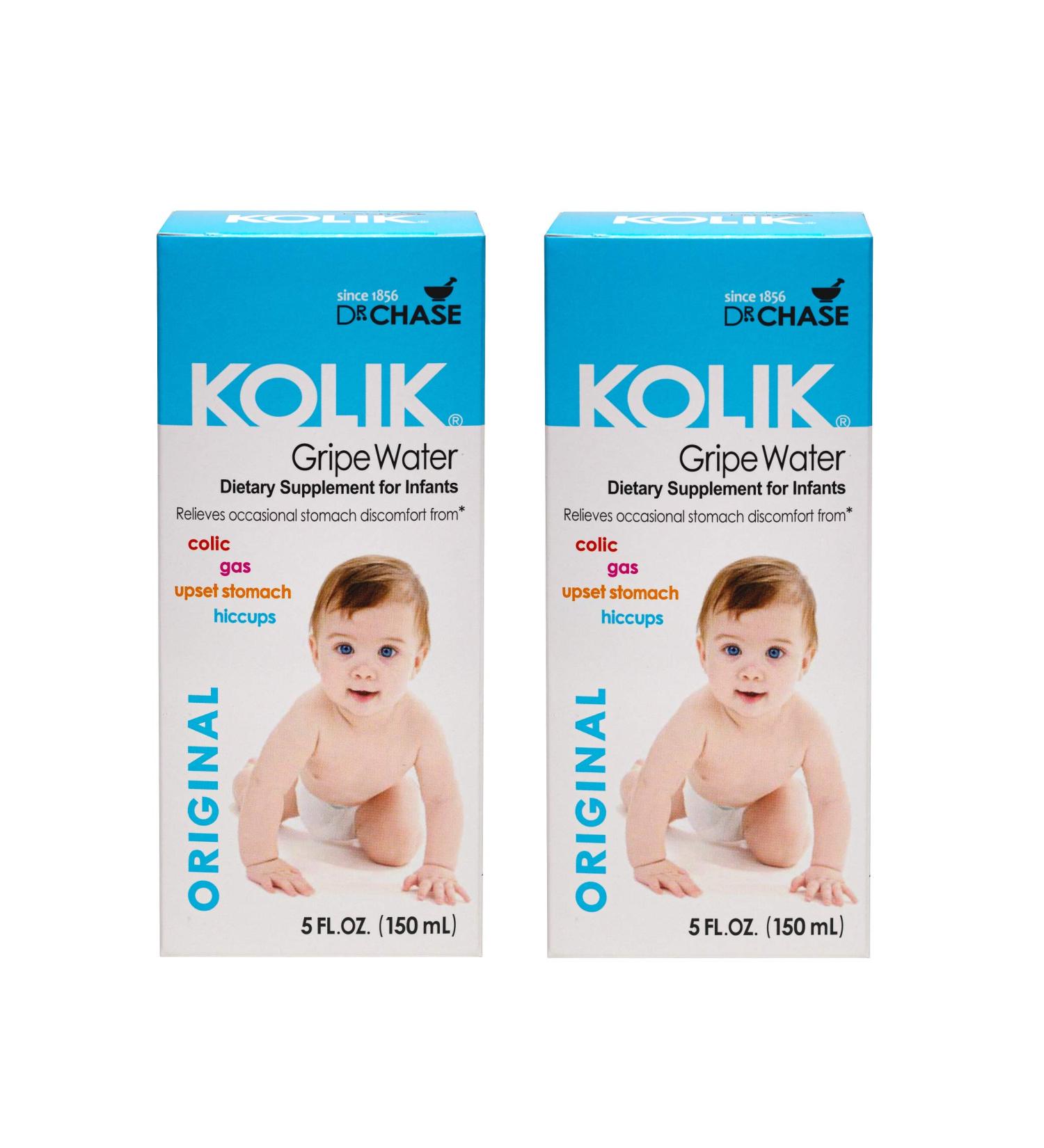 Dr. Chase Kolik Original Gripe Water - All-Natural Colic Relief for Infants (Pack of 2) - 5 fl oz Each - Buy Online on SooperMarket.com