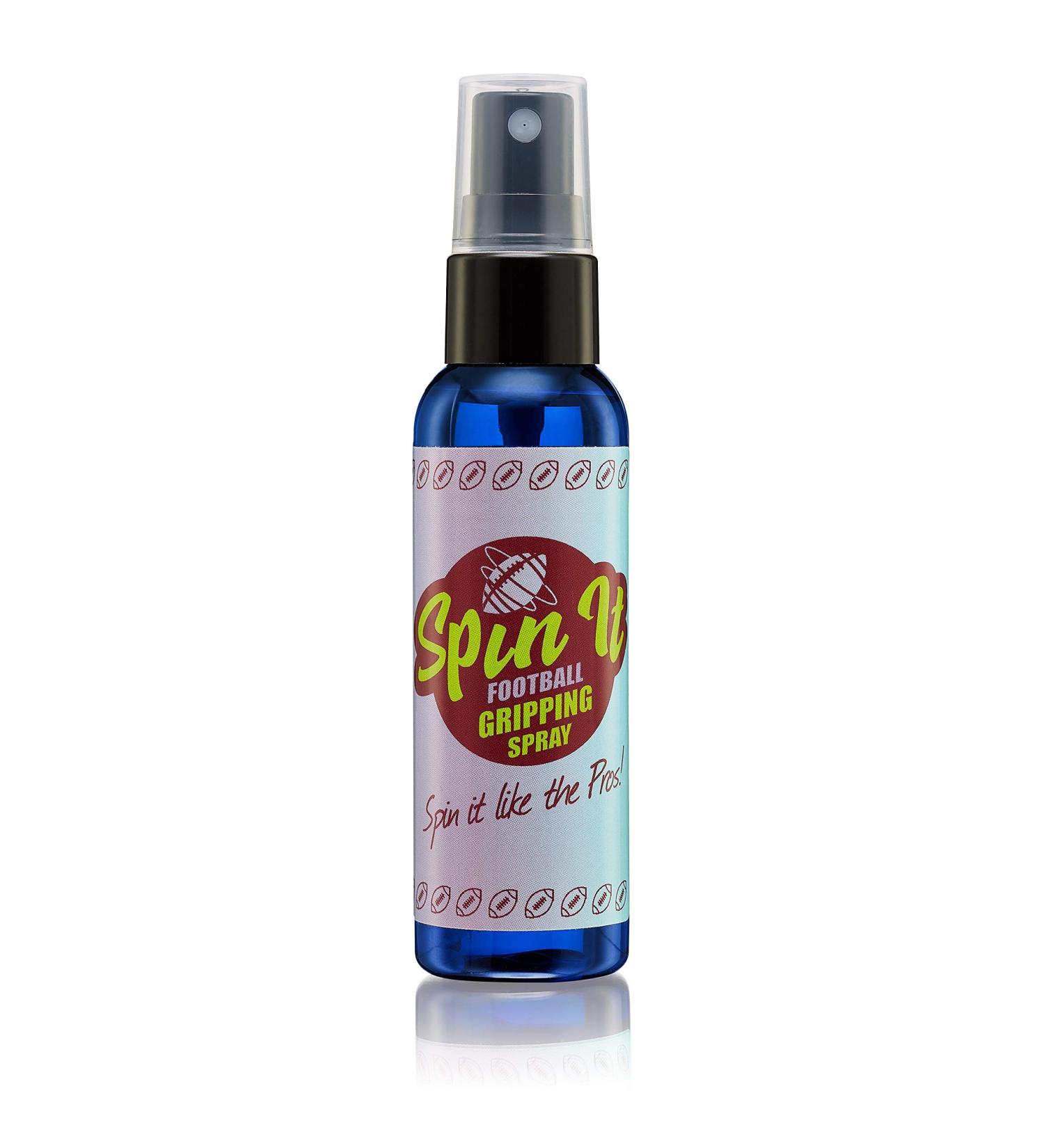 Spin iT Football Grip Spray - Enhance Football Grip, Works with or without Gloves - Ideal for Training and Play - Improve Performance and Control - 2 oz - Buy Online on SooperMarket.com